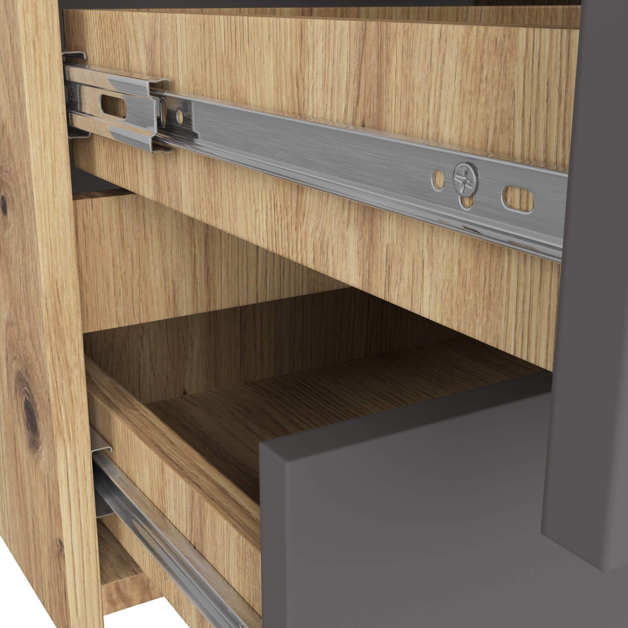 Raumhirsch Furniture Kommode mit 6 Schubladen Praktisches Sideboard Anrichte, (viele Farbvarianten - Maße: 100 x 57 x 35 cm) - Hochwertig & stabil – Bild 5 von 5
