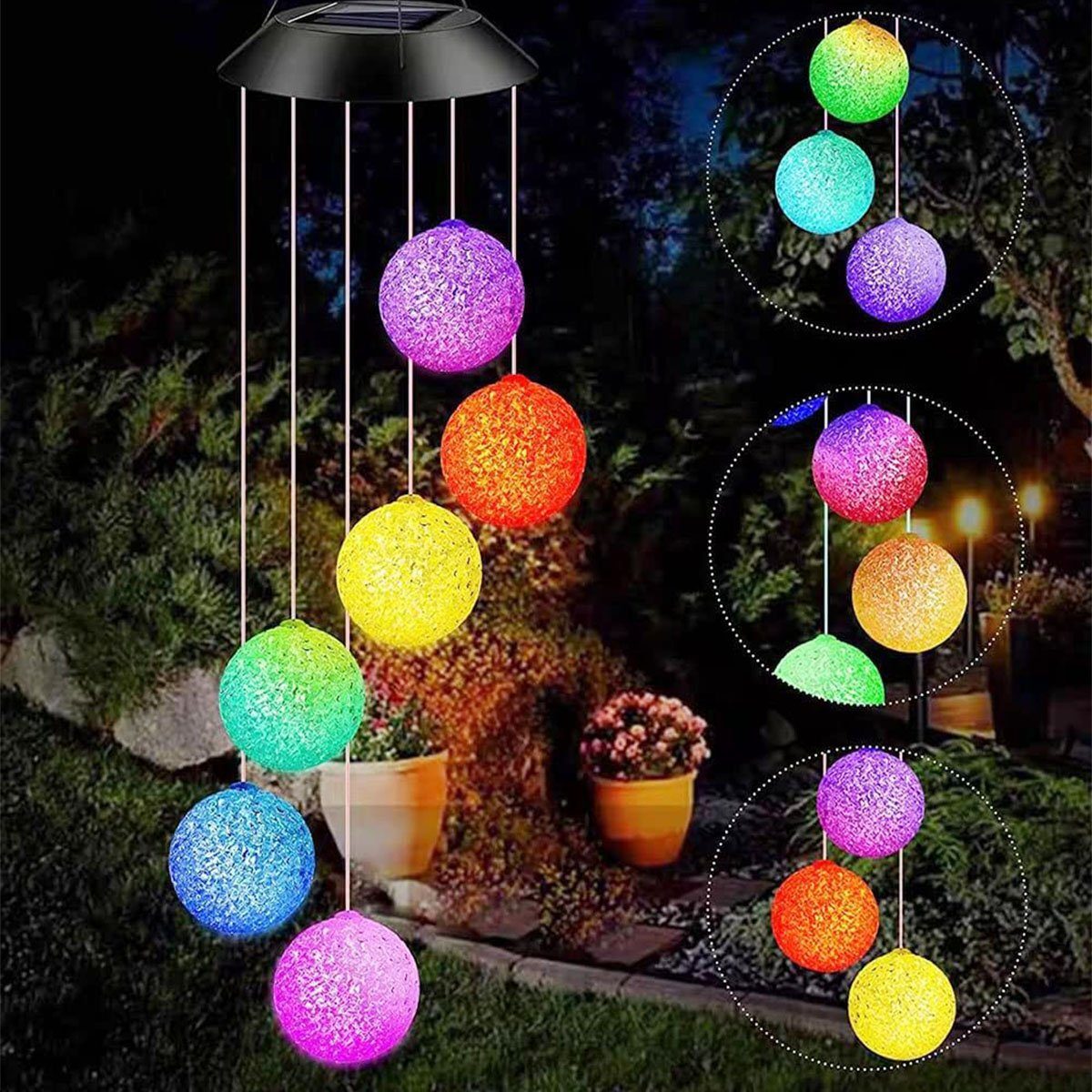 oyajia LED Solarleuchte LED Solarleuchte Windspiele, günstig online kaufen