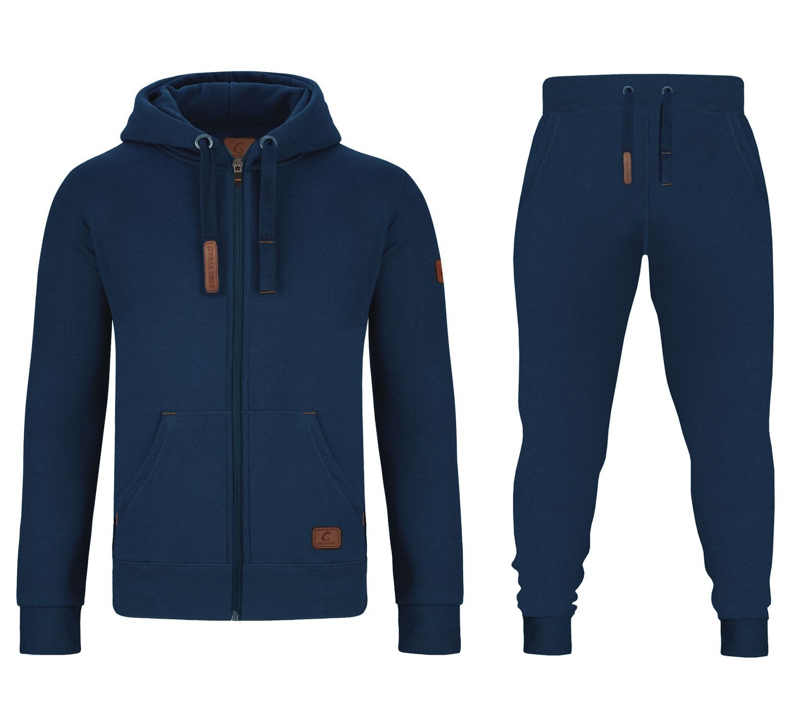 GYMAMBA Jogginganzug Herren leather blau (2-tlg), günstig online kaufen