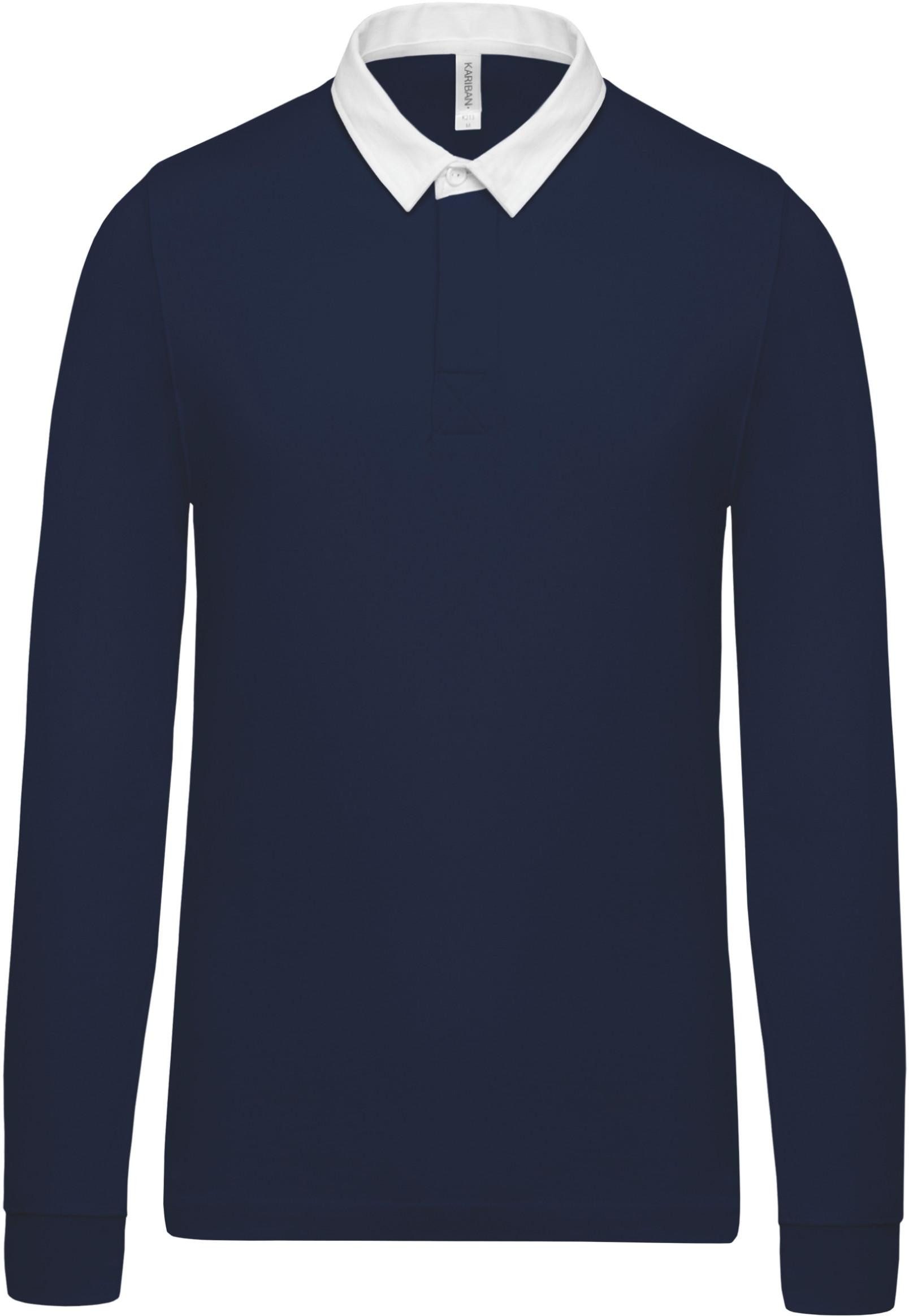 Kariban Langarm-Poloshirt Herren Rugby-Polohemd günstig online kaufen