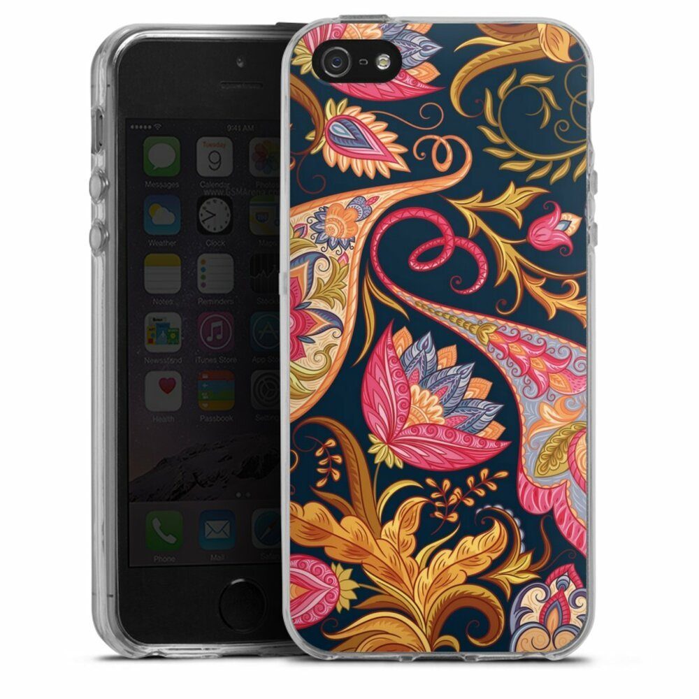 DeinDesign Handyhülle »Muster Ornamente Mandala Floral Autumn 1«, Apple  iPhone 5 Silikon Hülle Bumper Case Handy Schutzhülle
