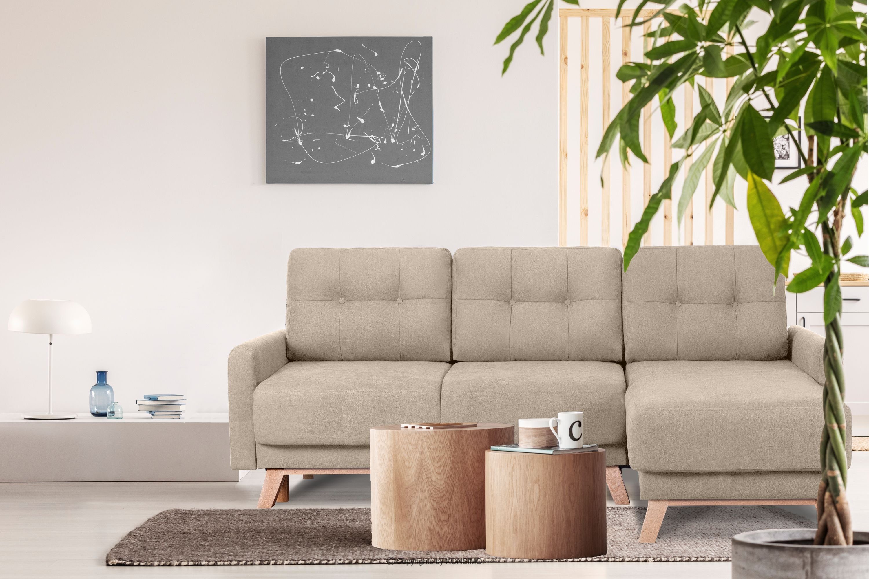 KONSIMO® Ecksofa VISNA rechts/links