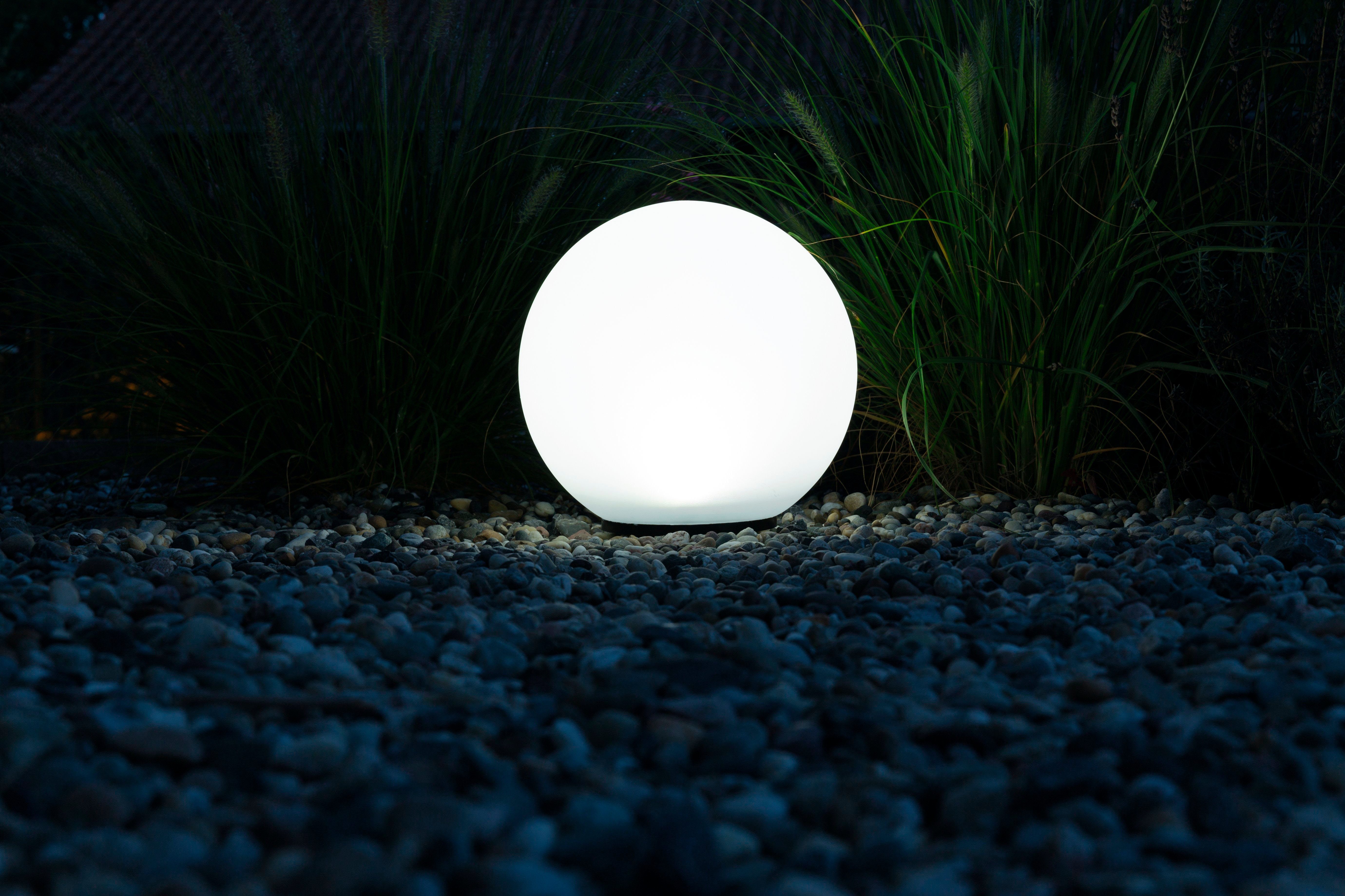 HEITRONIC LED Kugelleuchte Boule, integriert, Außen-Kugellampe fest Leuchtkugel, Kugelleuchte, Neutralweiß, LED