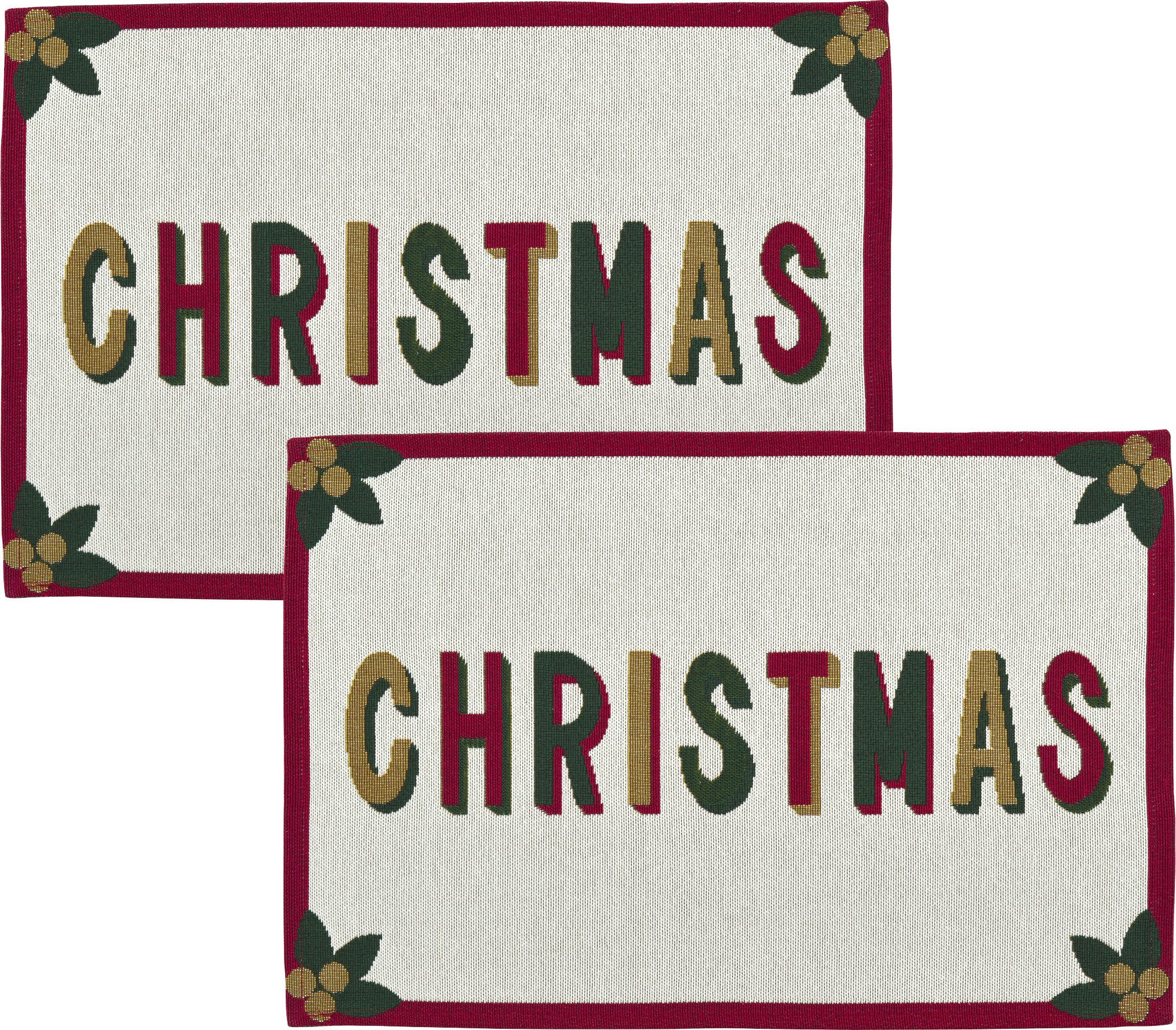 sander table + home Platzset Tischset "Christmas Carol" 2er-Pack, Gobelin