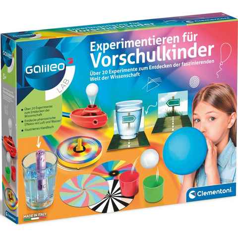 Clementoni® Experimentierkasten Galileo, Experimentieren für Vorschulkinder, Made in Europe