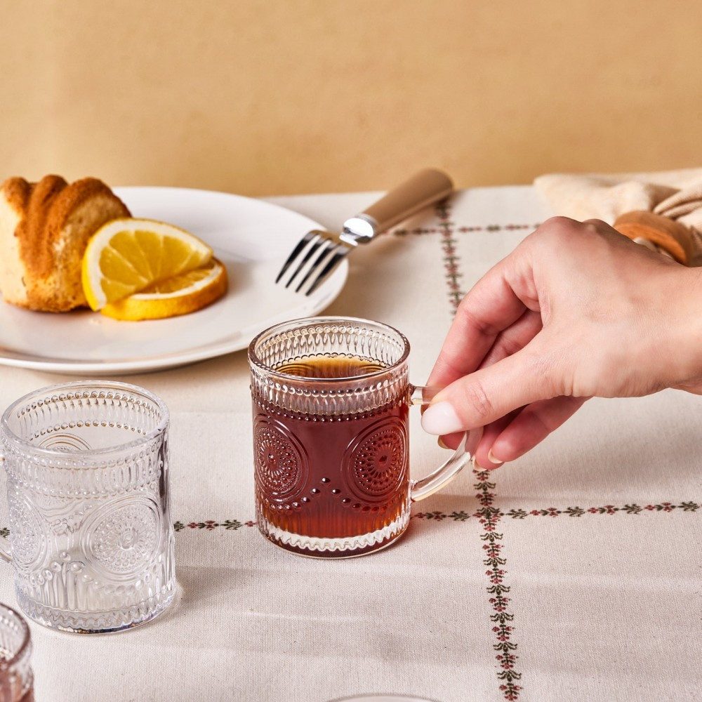 Karaca Teeservice Karaca Margo 6-teiliges Teeglas Teeservice Teetasse Set