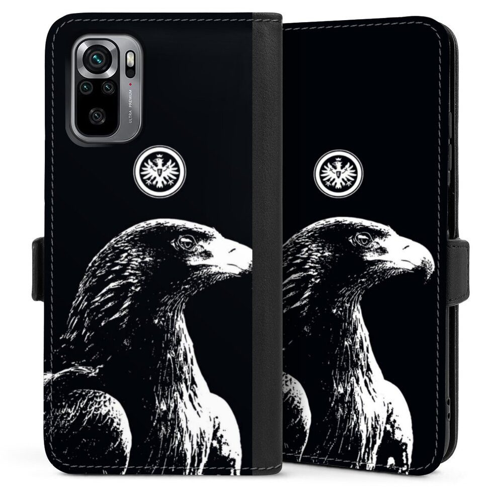 DeinDesign Handyhülle Eintracht Frankfurt Offizielles Lizenzprodukt Attila SGE Attila, Xiaomi Redmi Note 10 4G Hülle Handy Flip Case Wallet Cover