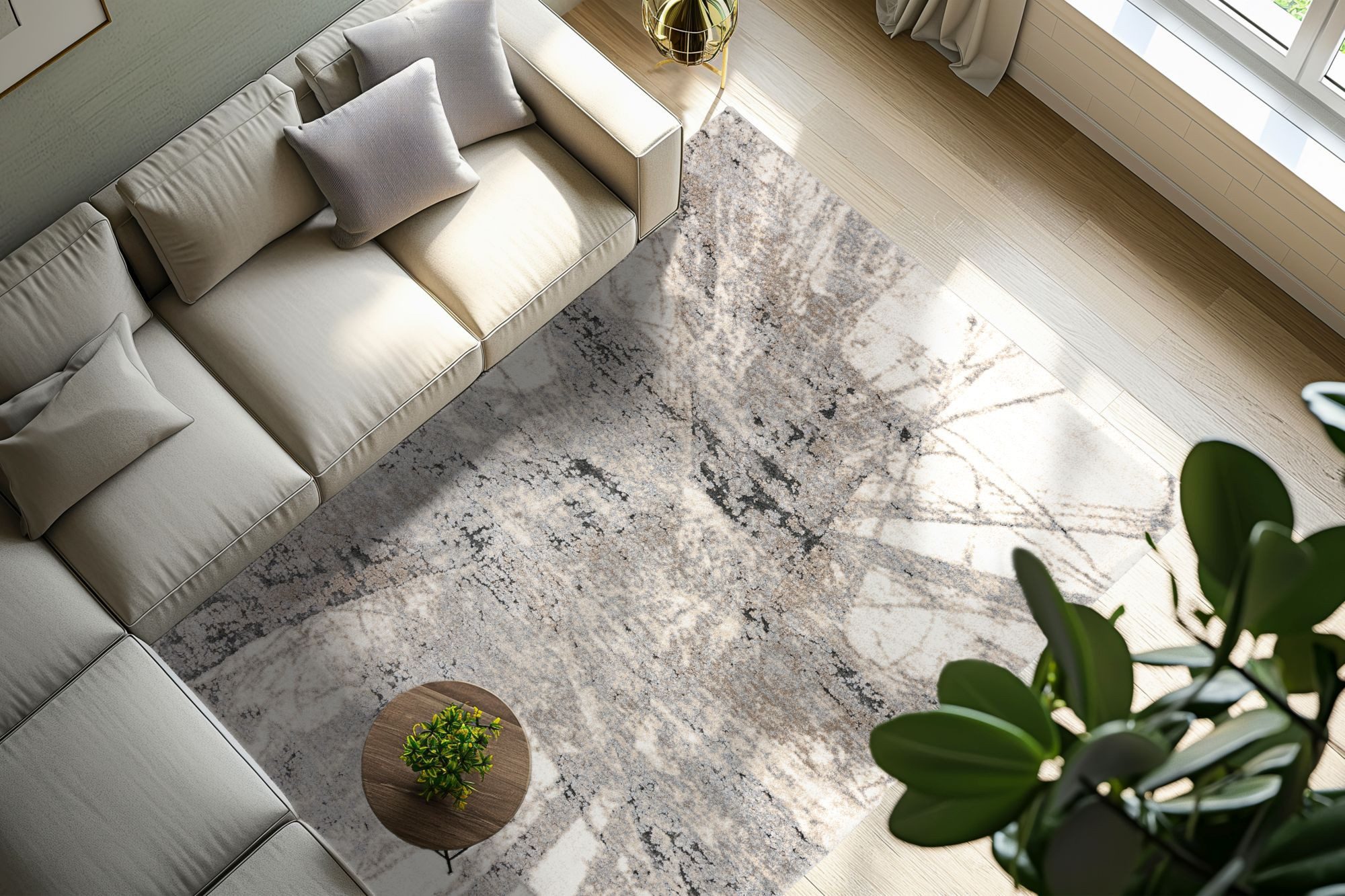 Kayoom Teppich Firenze 485, rechteckig, Höhe: 22 mm, Kurzflor, Modernes Muster, Fußbodenheizungsgeeignet, Wohnzimmer