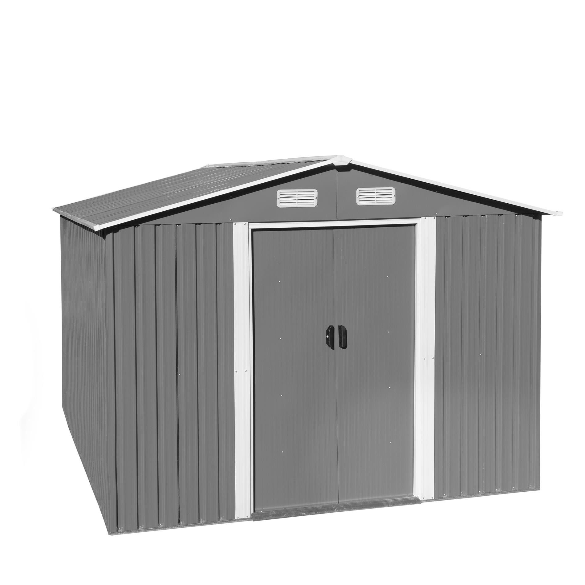 ESTEXO Gerätehaus Geräteschuppen Gartenhaus 580x257x178 cm Metall Fundament günstig online kaufen