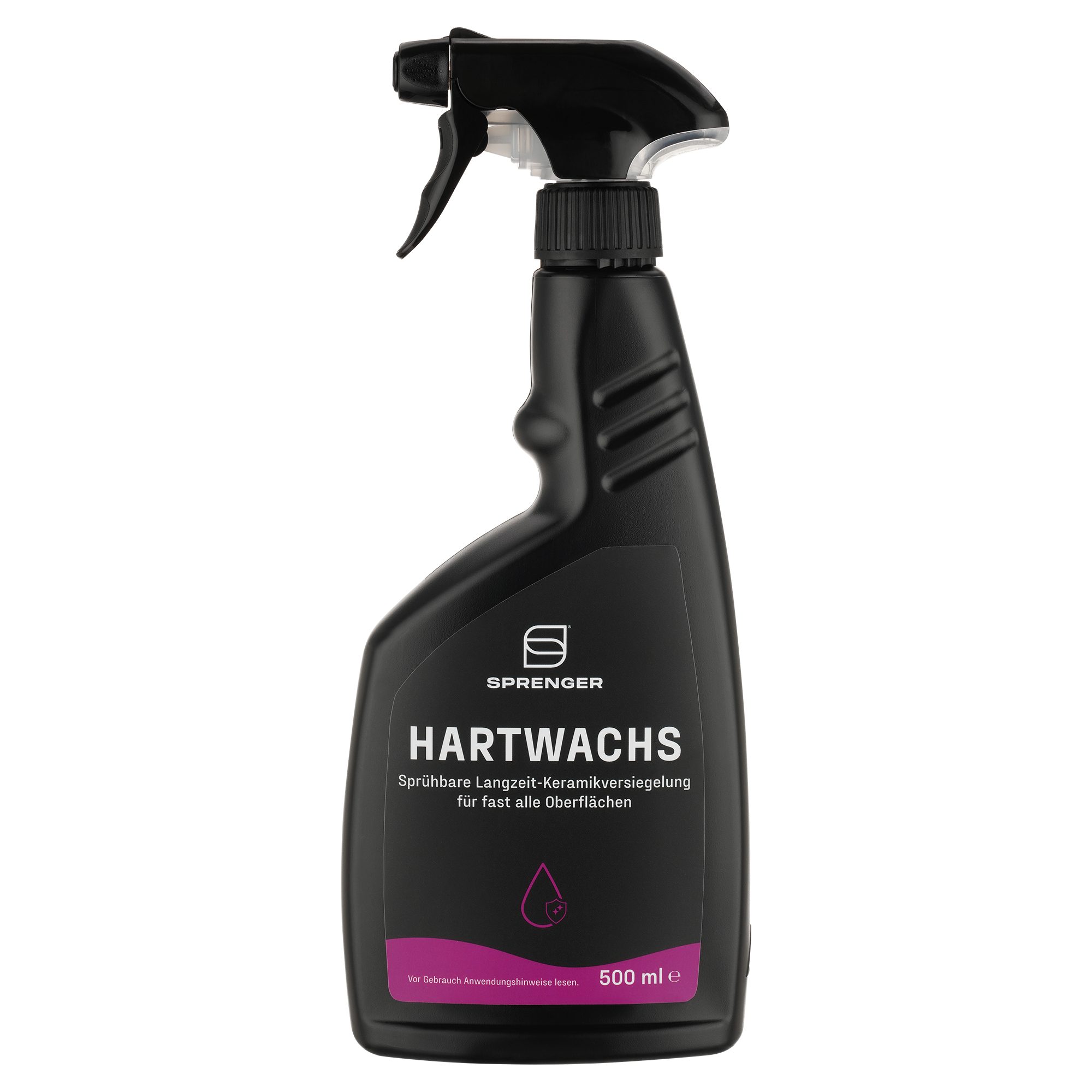 SPRENGER Hartwachs 500 ml Sprühflasche Sprühwachs, Langzeitversiegelung mit UV-Schutz & Abperleffekt für GFK