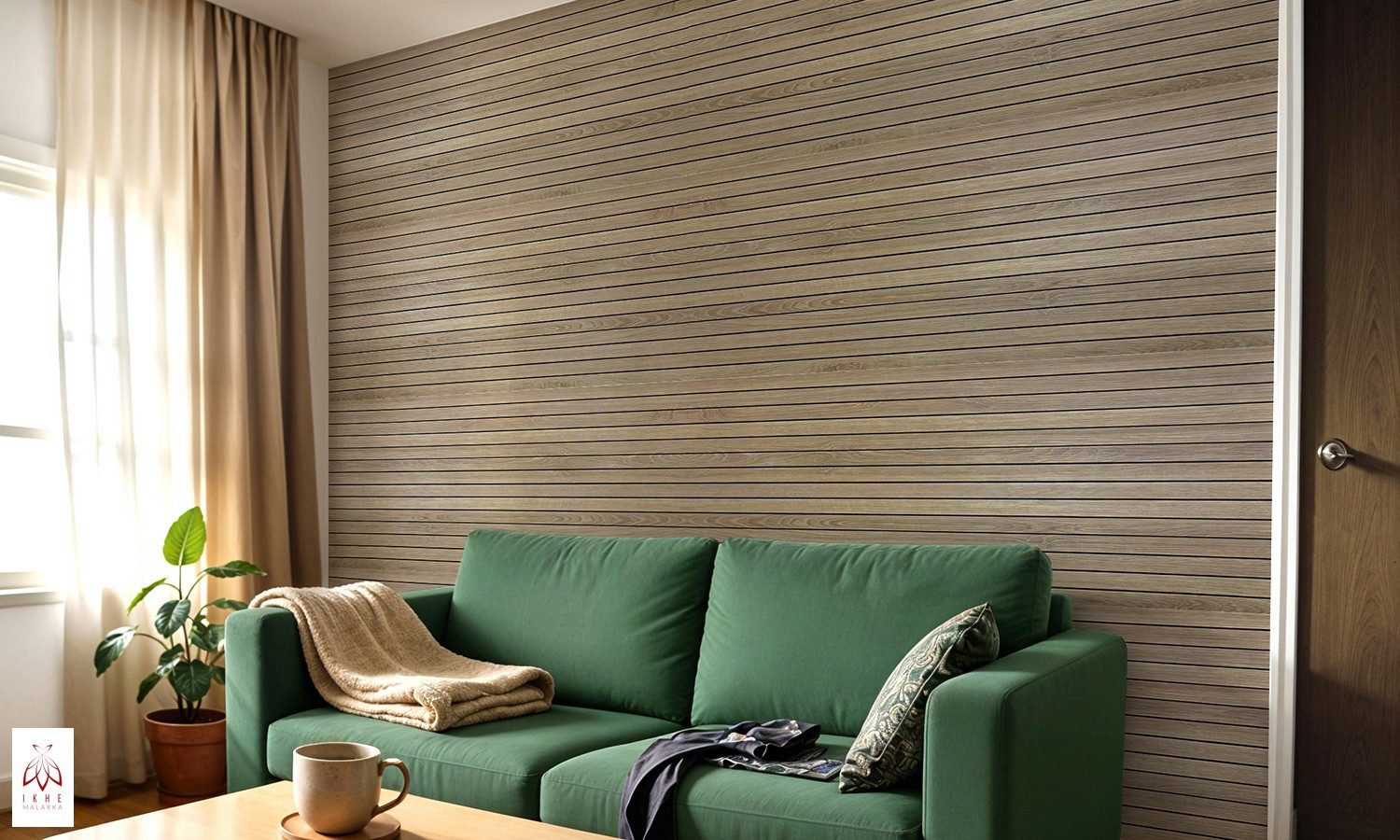 IKHEMalarka Wandpaneel Selbstklebende Flexible Schaum-Wandverkleidung 1,8 m², BxL: 60x300 cm, 1,8 qm, (1 Rolle = 1,8 m², 300x60cm) Schall- und wärmeisolierend,  – Bild 4 von 5