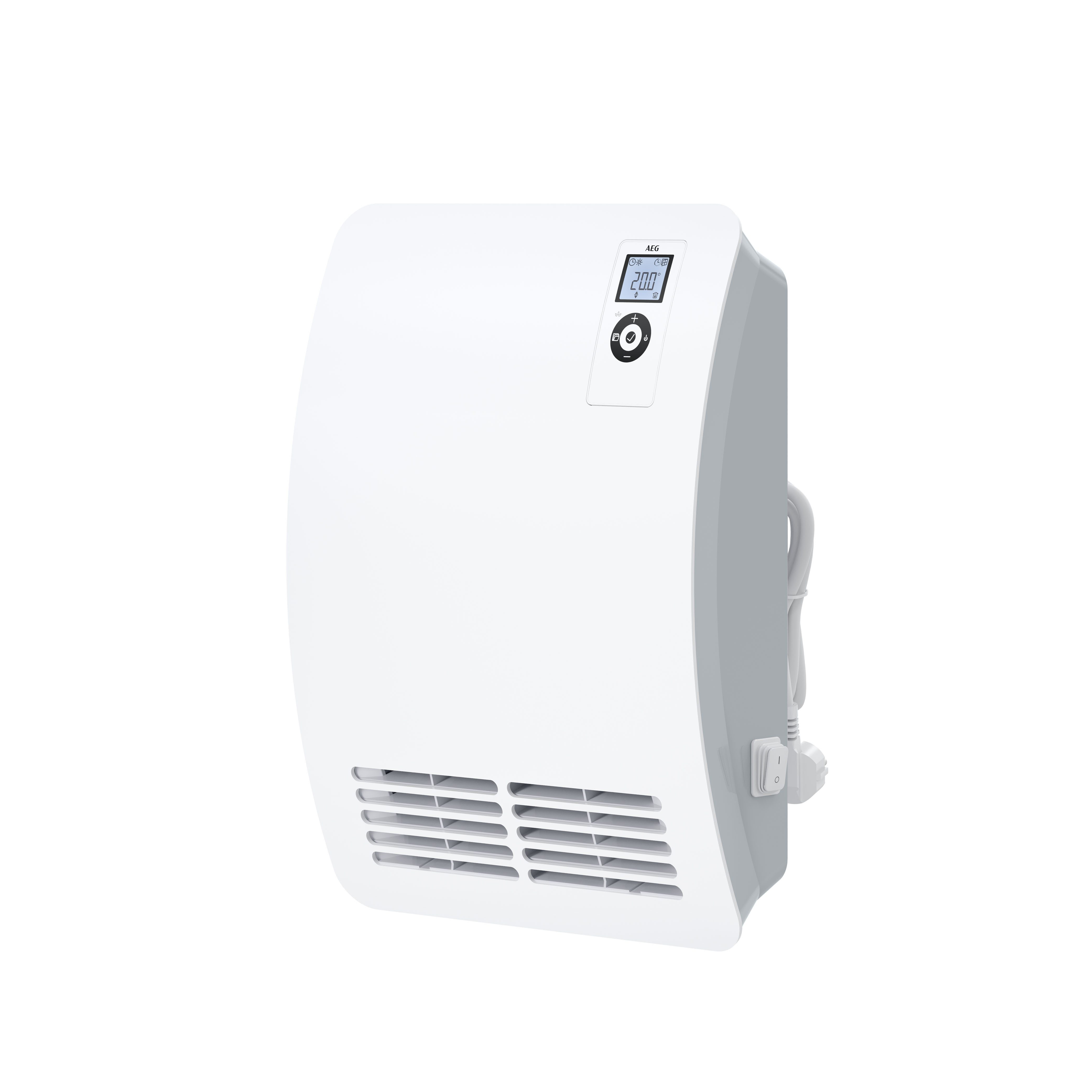 AEG Haustechnik Heizlüfter »VH Comfort«, energiesparend, 2000W für ca. 25 m², LC-Display, Wochenzeitschaltuhr, 120 Min. Timer, Silent Mode, Bad, (EU-Stecker)