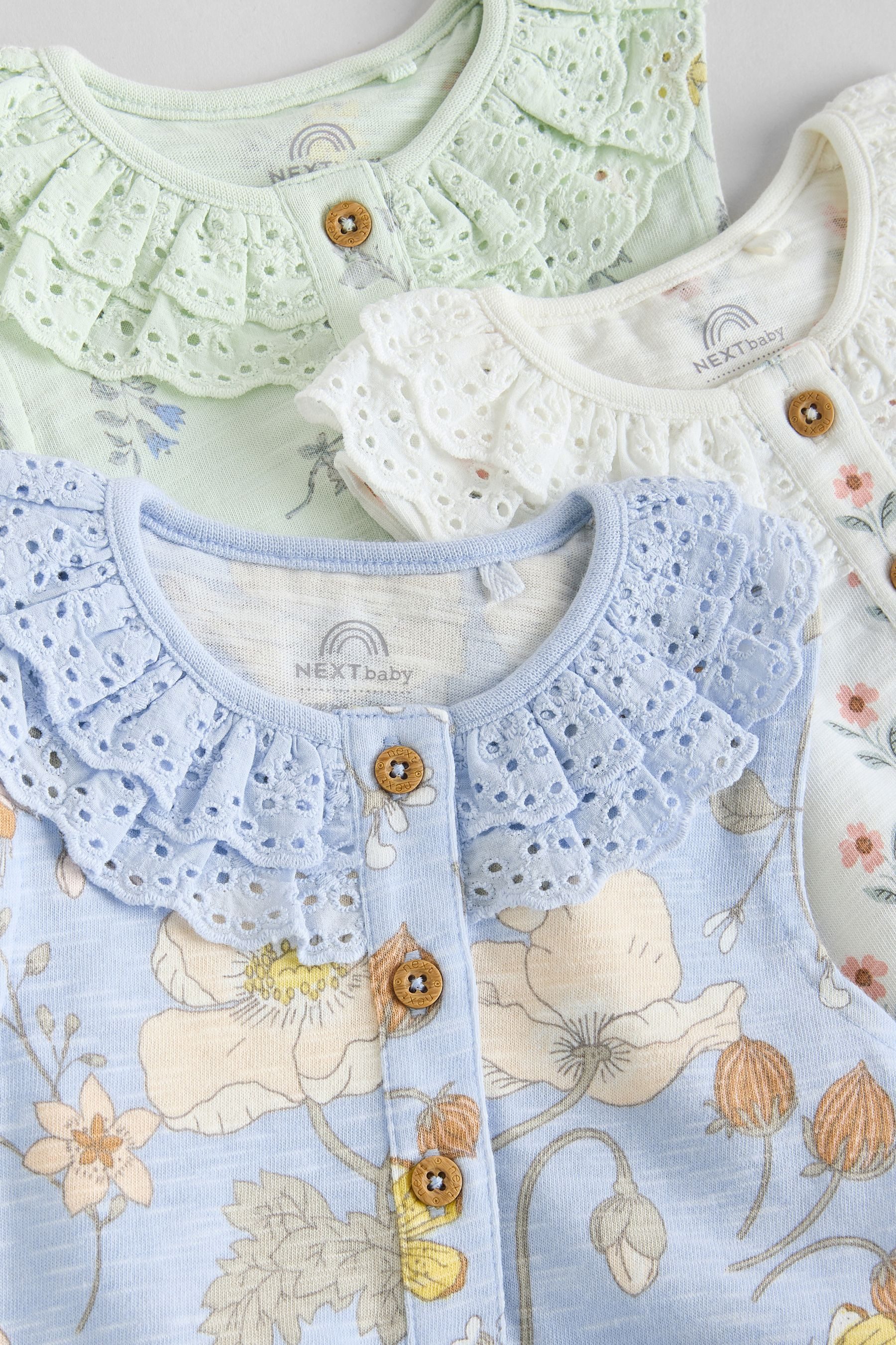 Next Strampler 2er-Pack Baby-Strampler aus Baumwolle mit Print (3-tlg)