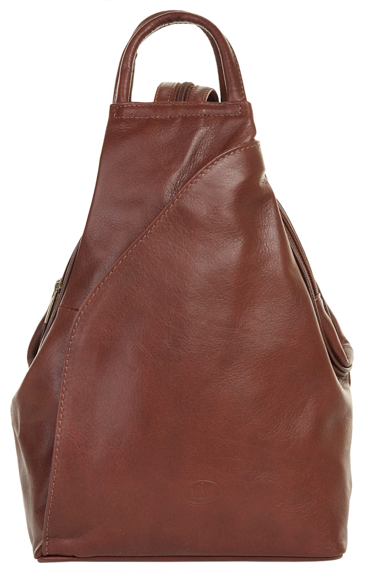 Piké Cityrucksack, echt Leder, Made in Italy