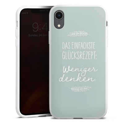 DeinDesign Handyhülle Das einfachste Glücksrezept, Apple iPhone Xr Silikon Hülle Bumper Case Handy Schutzhülle