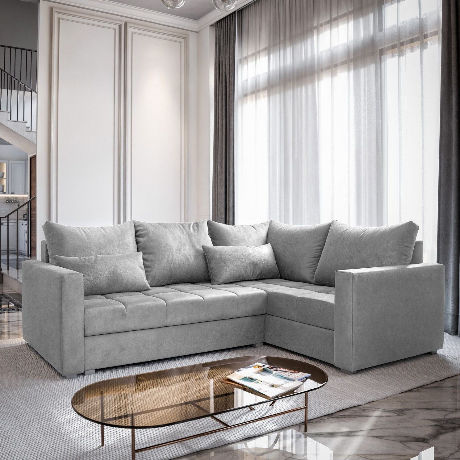 Masseno Ecksofa LIRENO mit Schlaffunktion L-Form, günstig online kaufen