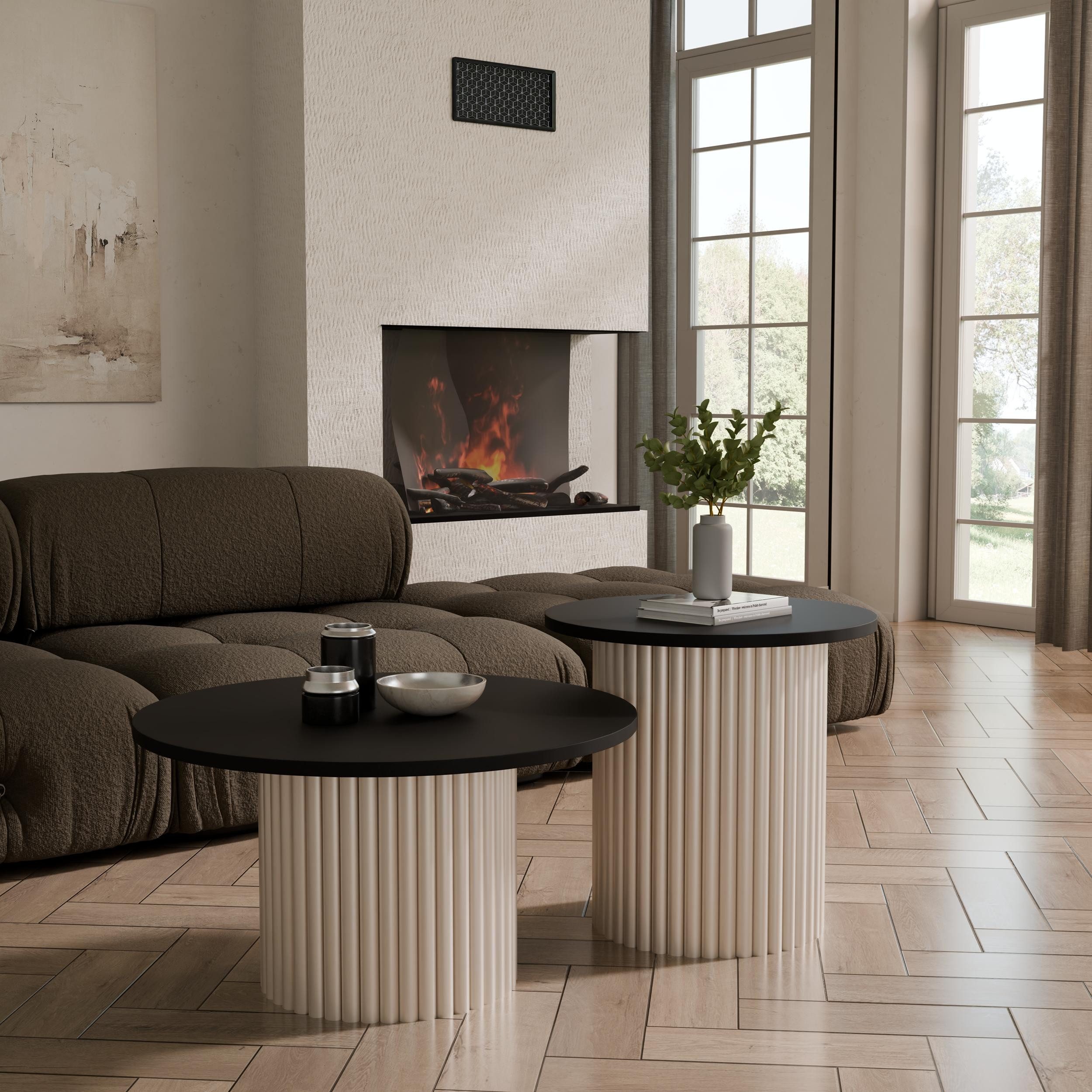 Design Möbel Couchtisch Couchtisch LOMELO 2in1