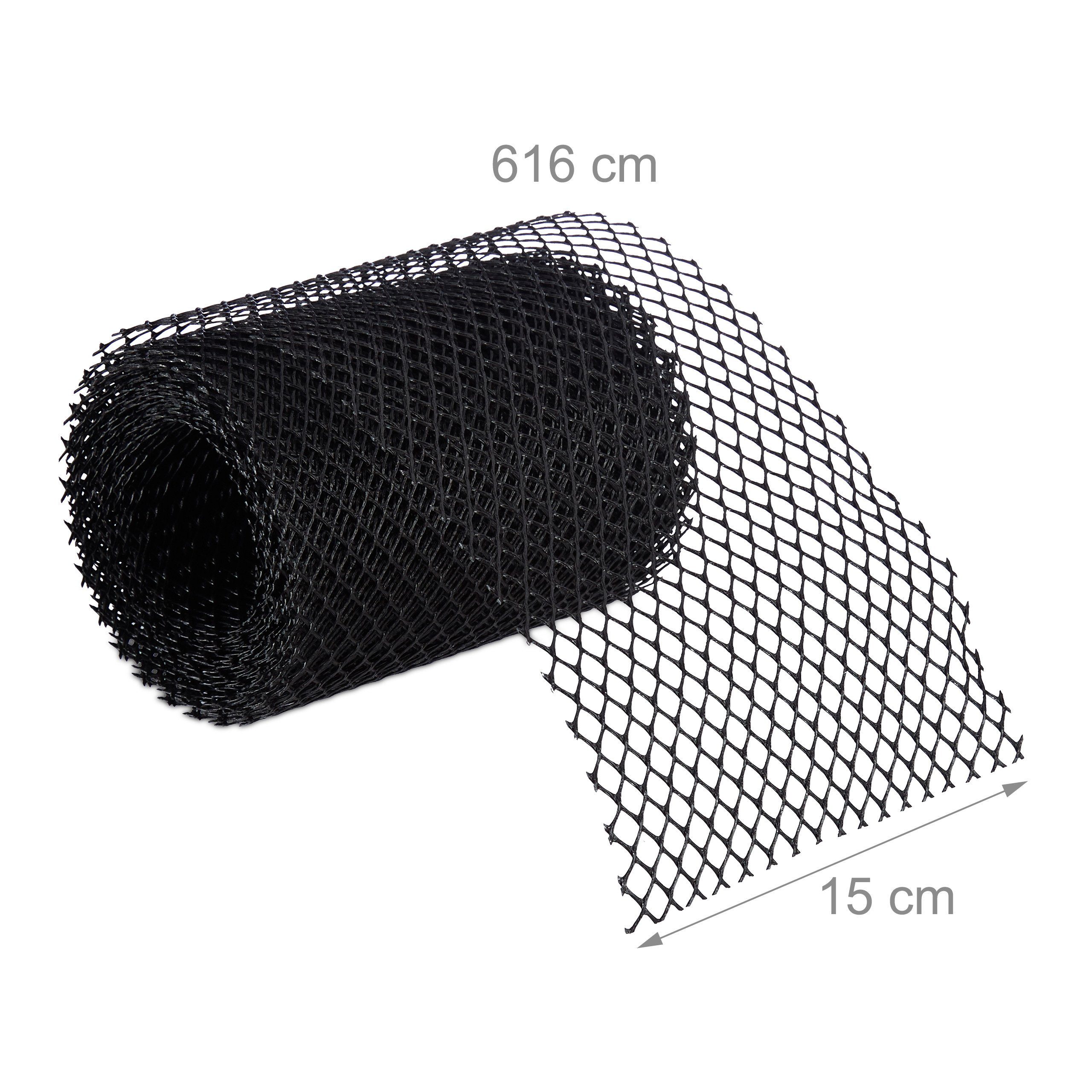 relaxdays Laubschutznetz Dachrinnen Laubschutz 6 m (16-St) – Bild 4 von 5