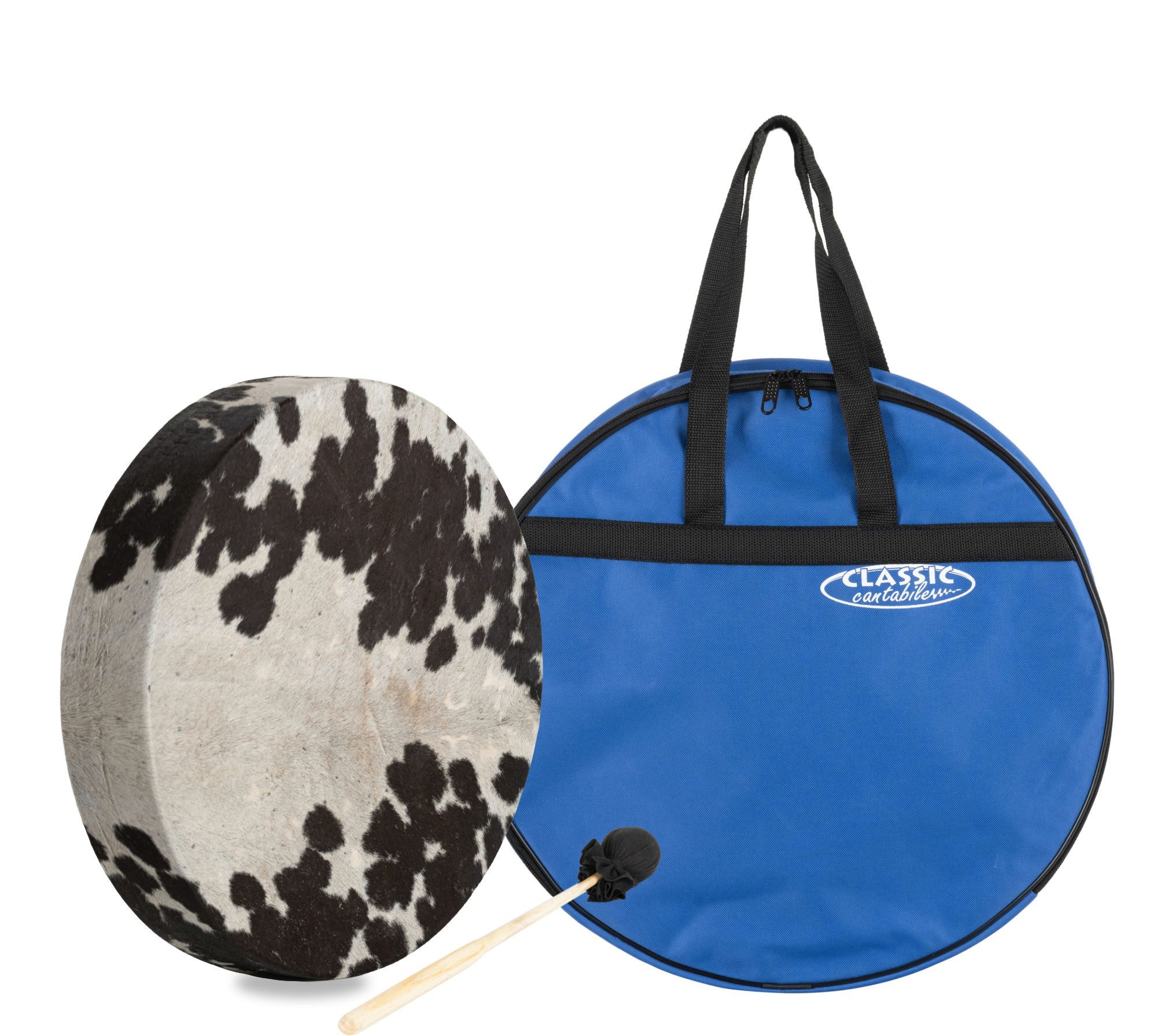 Classic Cantabile Handtrommel HSD-16 Schamanentrommel 16" Set mit Tasche,ink. Schlägel und Tasche, 3-St., Set, Kraftvolle, energetische Wirkung