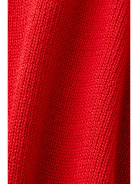Esprit Rundhalspullover Grobstrickpullover mit Logo