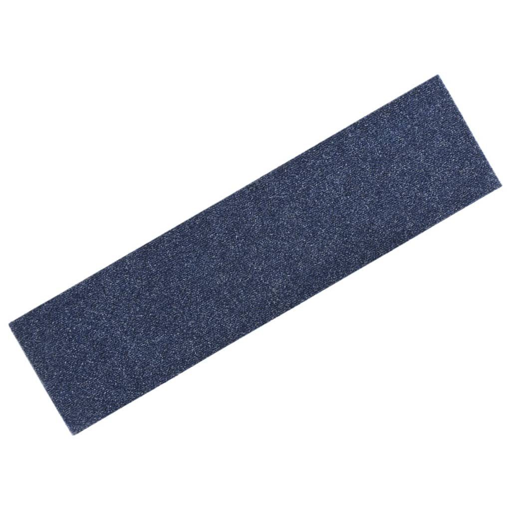 Stufenmatte Selbstklebende Treppenmatten Stk 15 mm grey Höhe: vidaXL, blue Graublau, 76x20 cm 20