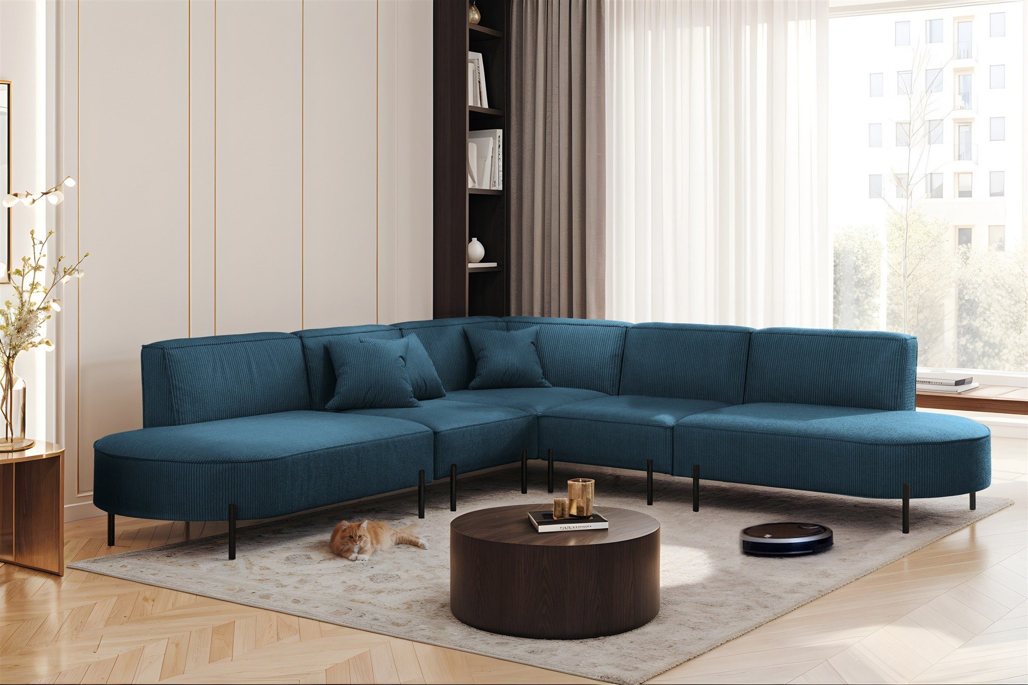 Fun Möbel Ecksofa Sofa VALENCIA Seite günstig online kaufen