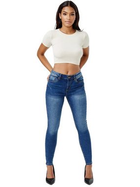 Tazzio Skinny-fit-Jeans F106 Damen Push Up Jeanshose