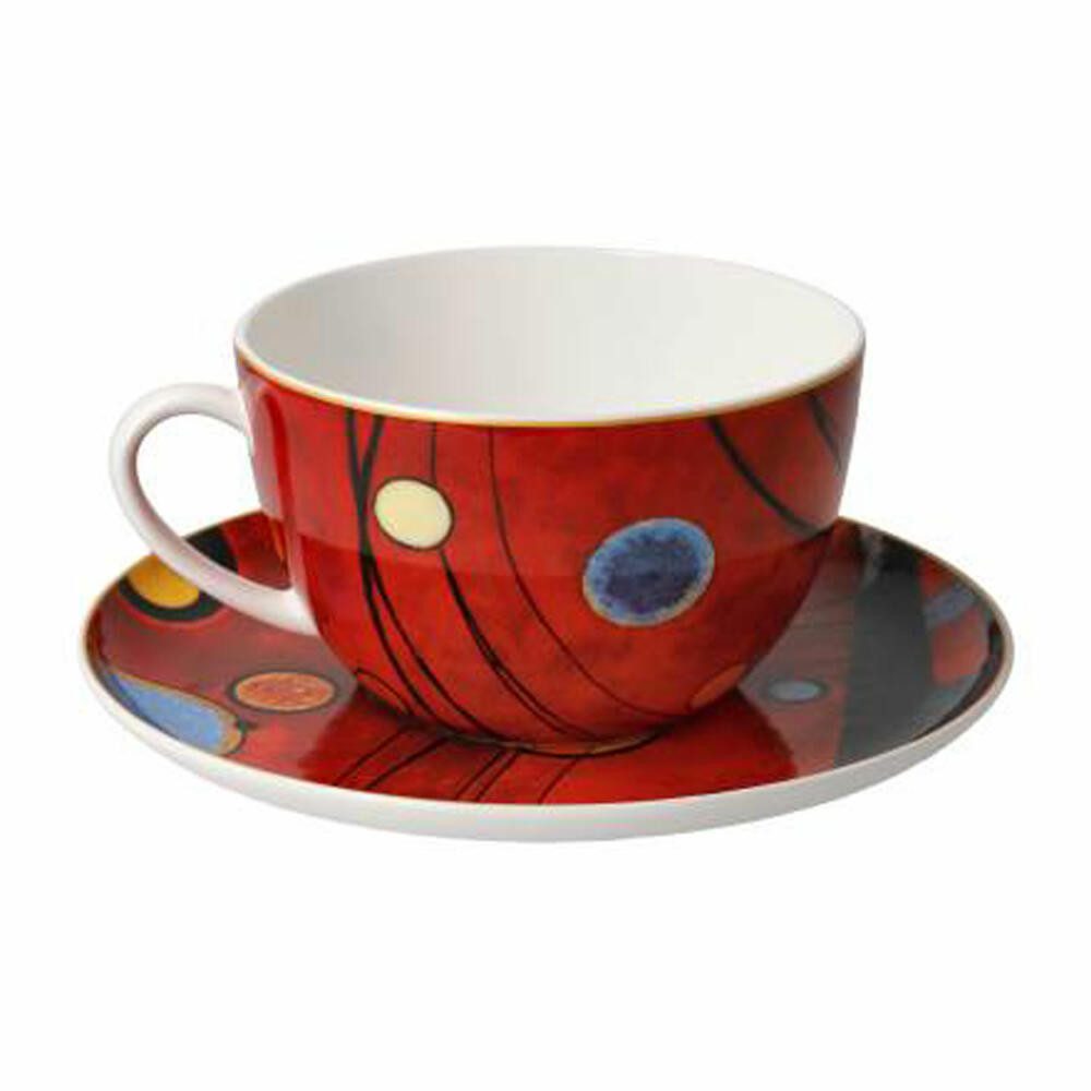 Goebel Tasse Kandinsky - Schweres Rot, Fine Bone China