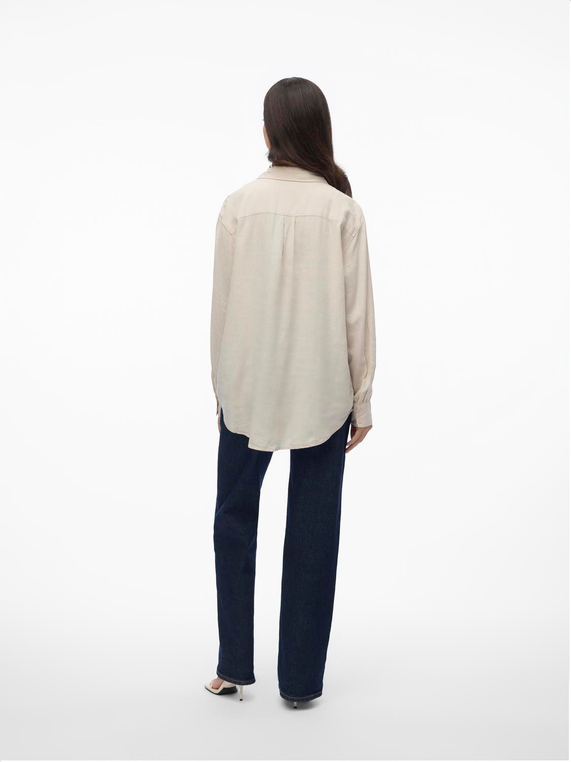 Vero Moda Blusenshirt Basic Rundhals VMLINN günstig online kaufen