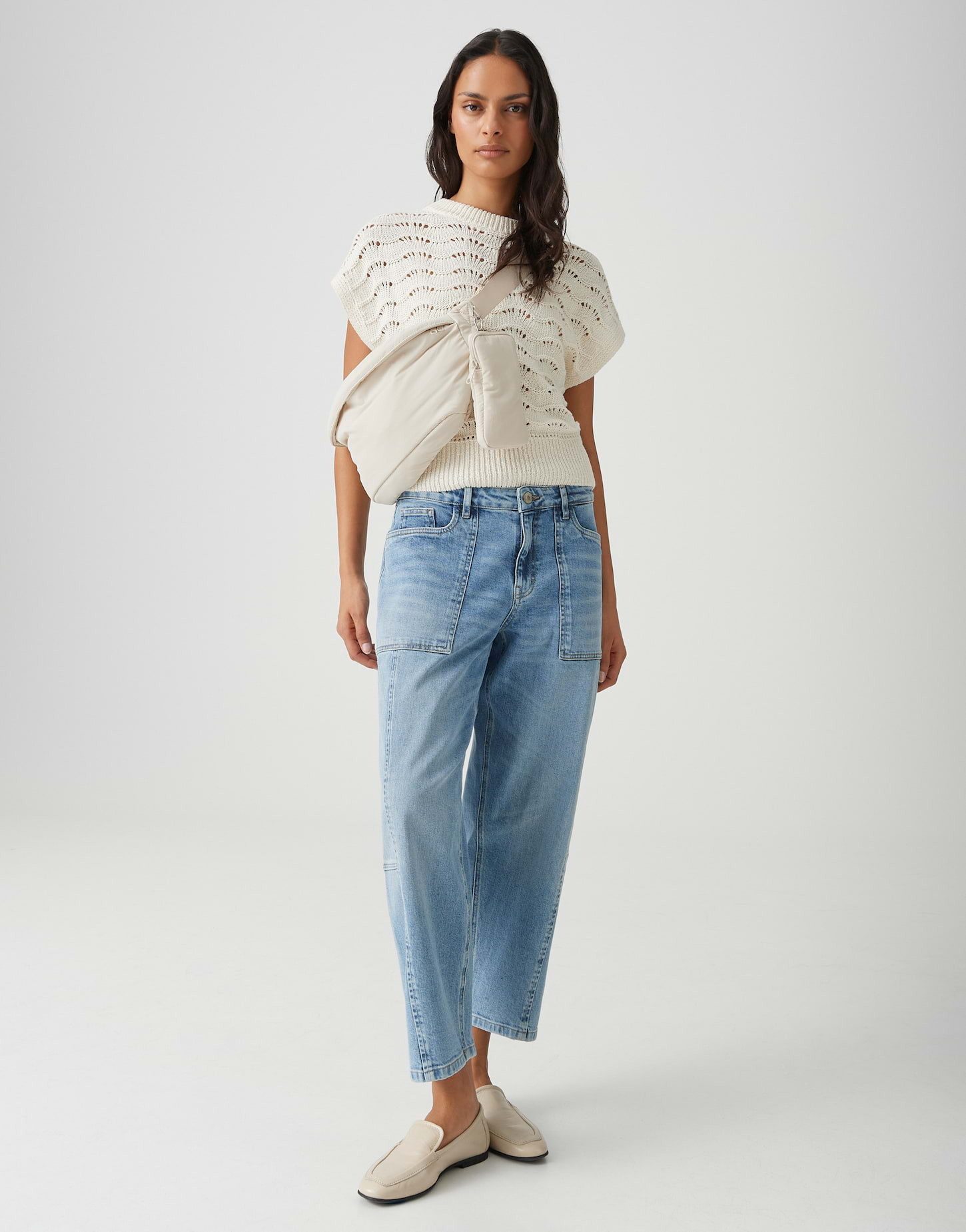 OPUS Umhängetasche ASTRELA mit separater Smartphone Tasche, One Size mit Reißverschluss