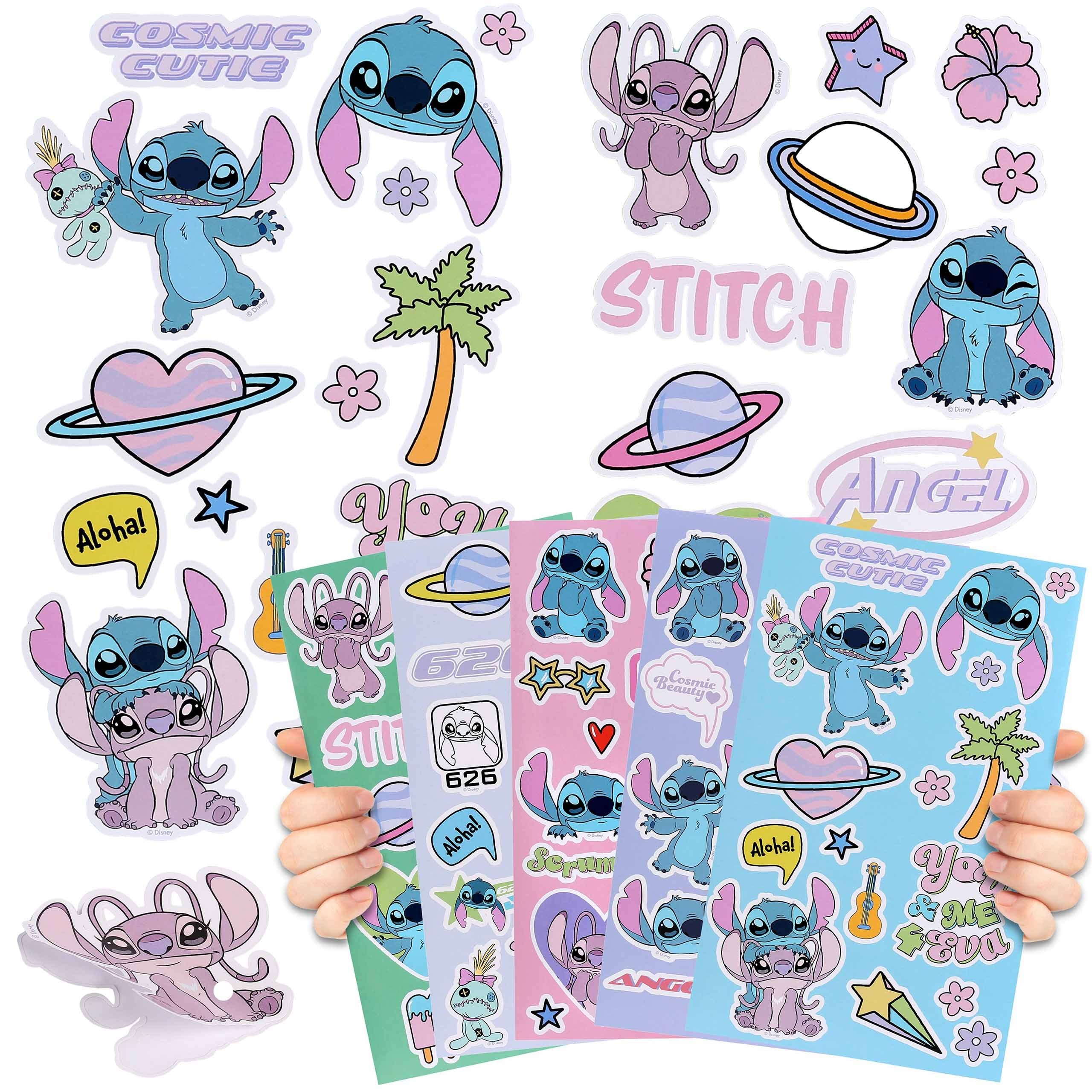 Disney Sticker DISNEY Stitch selbstklebende Sticker – 92 Stück auf 5 Bögen