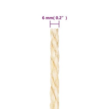 vidaXL Seil 100% Sisal 6 mm 25 m Seil (1-tlg)