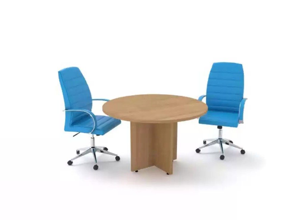 Xlmoebel Konferenztisch Runder Schreibtisch für modernes Büro und Arbeitszimmer, Made in Europa