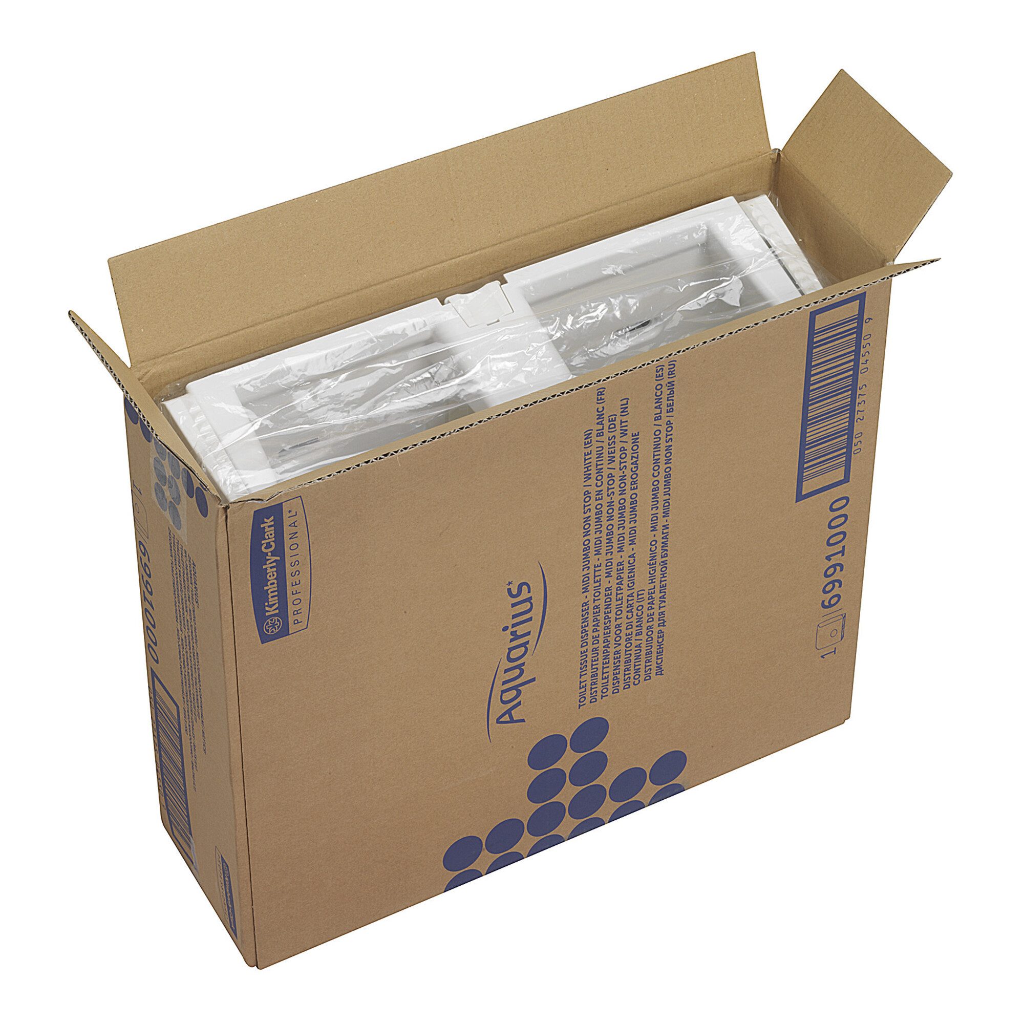 Aquarius Lochwand-Ausstattung Aquarius Jumbo Nonstop-Spender für Toilettenpapier, Weiß