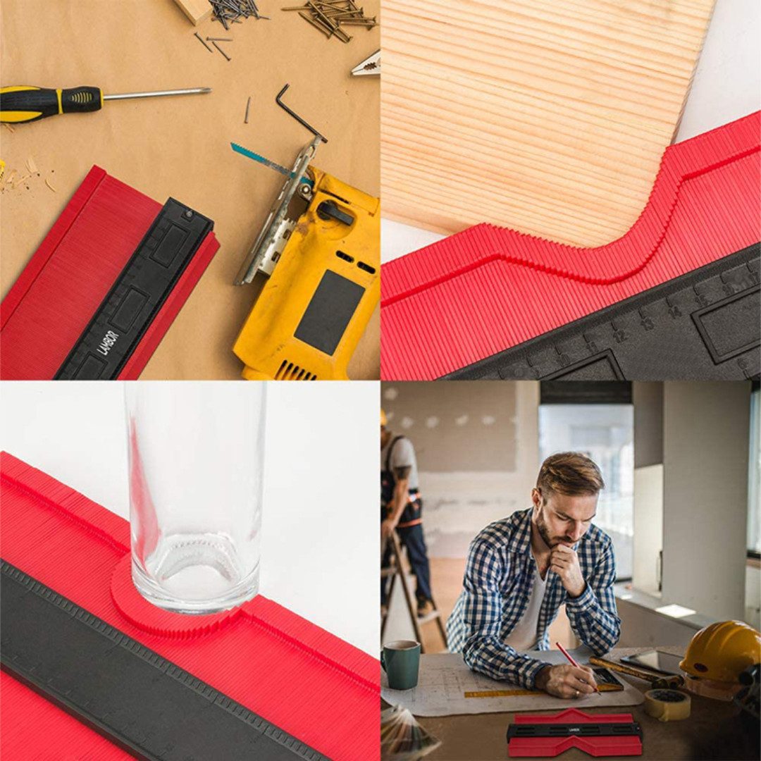 VERK GROUP Konturenlehre Konturenlehre 130/260 mm Profillehre Abtastschablone Messlehre, max. 260 mm, 2 Größen, präzise Abnahme