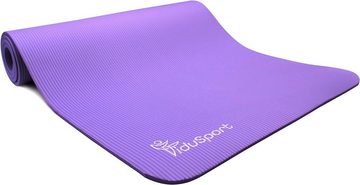 Fidusport Yogamatte Yogamatte Gymnastikmatte Phthalatfreie rutschfest Sportmatte Lila, Doppelseitig griffig verarbeitet,Reißfest durch starke Qualität