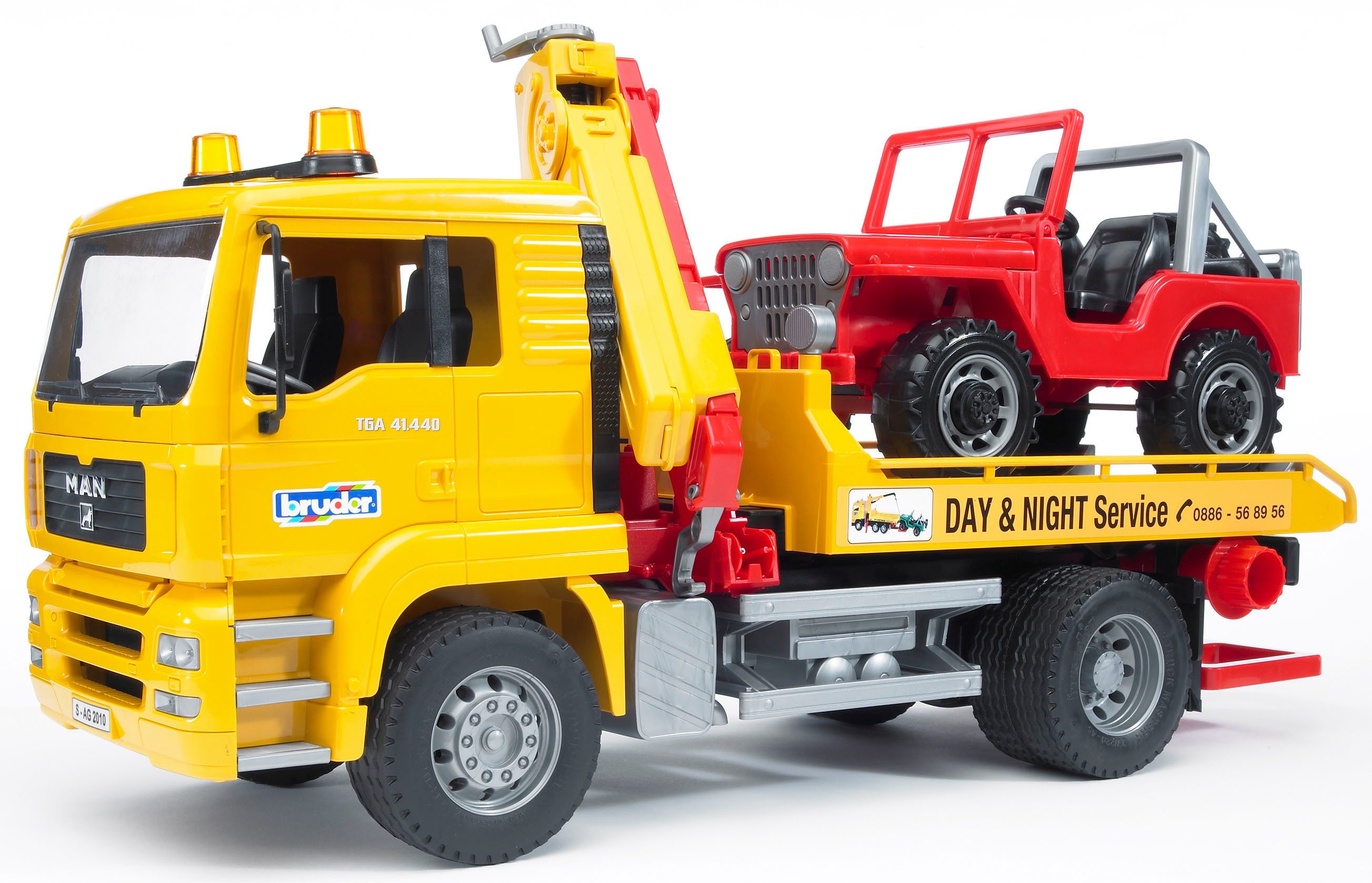 Bruder® Spielzeug-Abschlepper MAN Abschlepp LKW mit Geländewagen 26 cm (027 günstig online kaufen