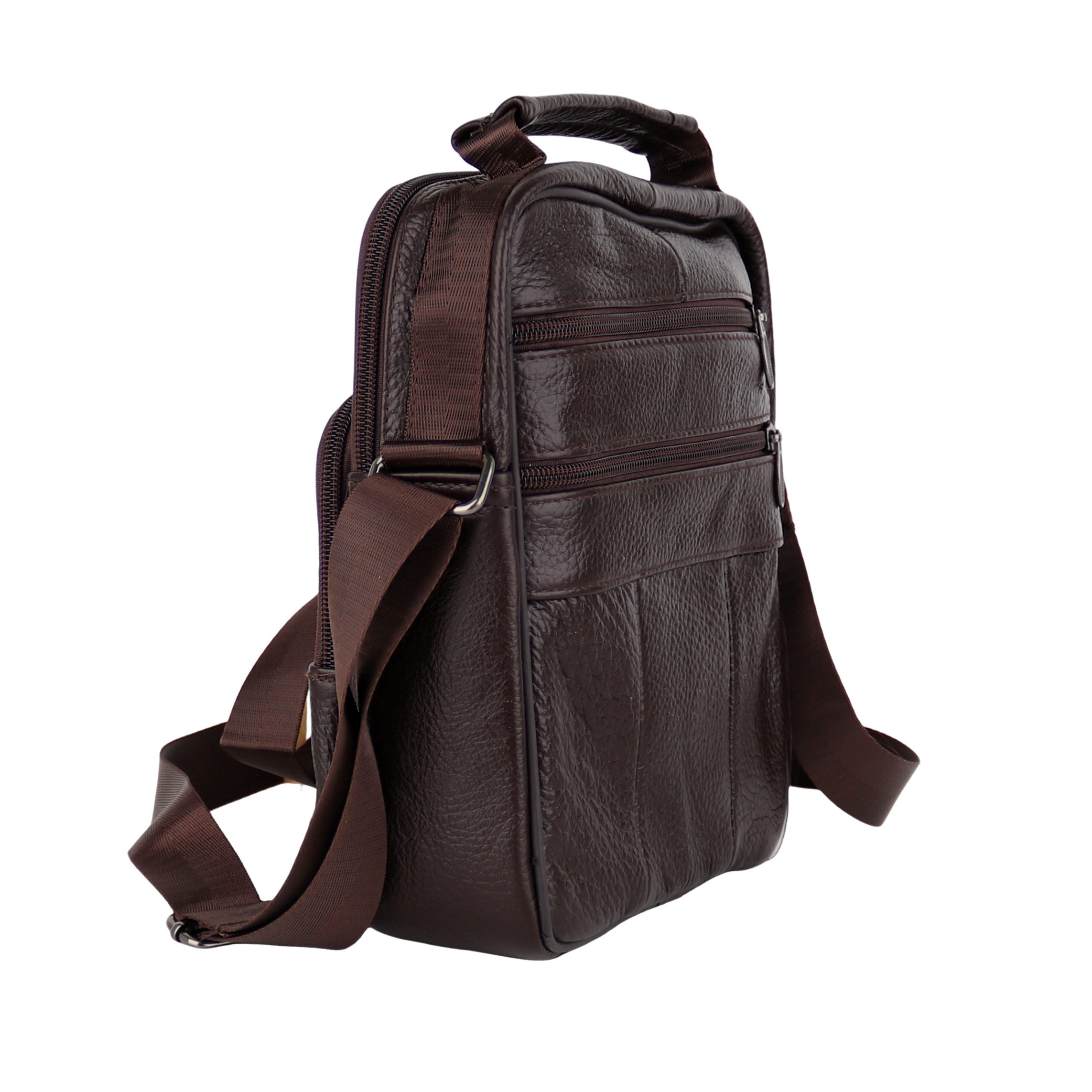 MIRROSI Schultertasche Herren Umhängetasche klein aus Echtleder (Messenger günstig online kaufen