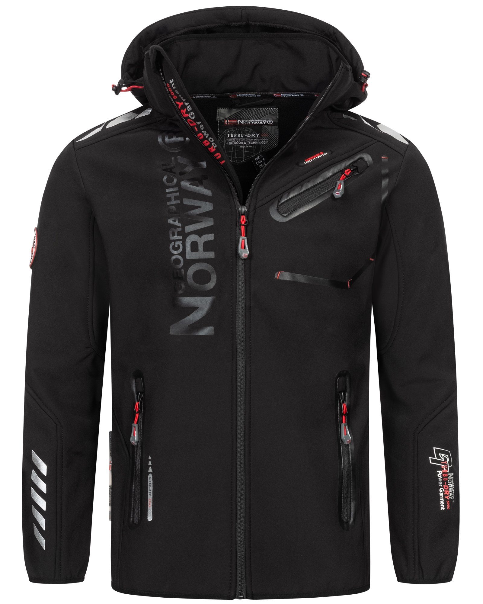 Geographical Norway Softshelljacke Herren Herbst Winter Jacke Softshell Jacke Outdoor Regen Übergangs