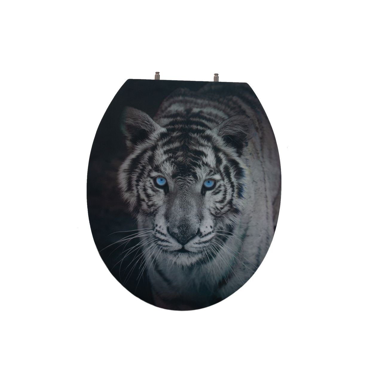 Primaster WC-Sitz Primaster WC-Sitz mit Absenkautomatik Tiger 3D, Abnehmbar Absenkautomatik Kunststoffscharniere