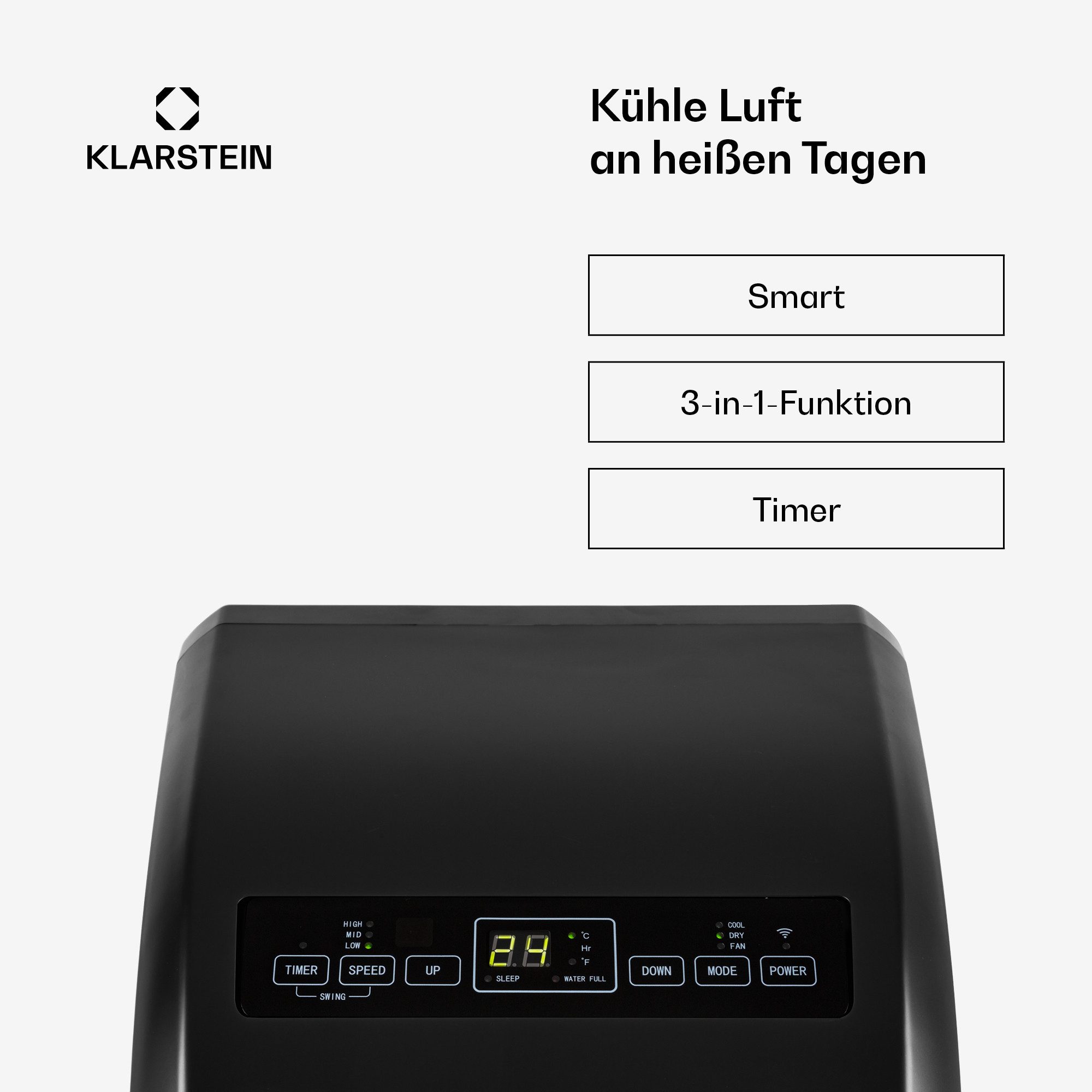 Klarstein Metrobreeze Rom Smart air conditioner, portable air conditioner, cooling unit, air cooler
