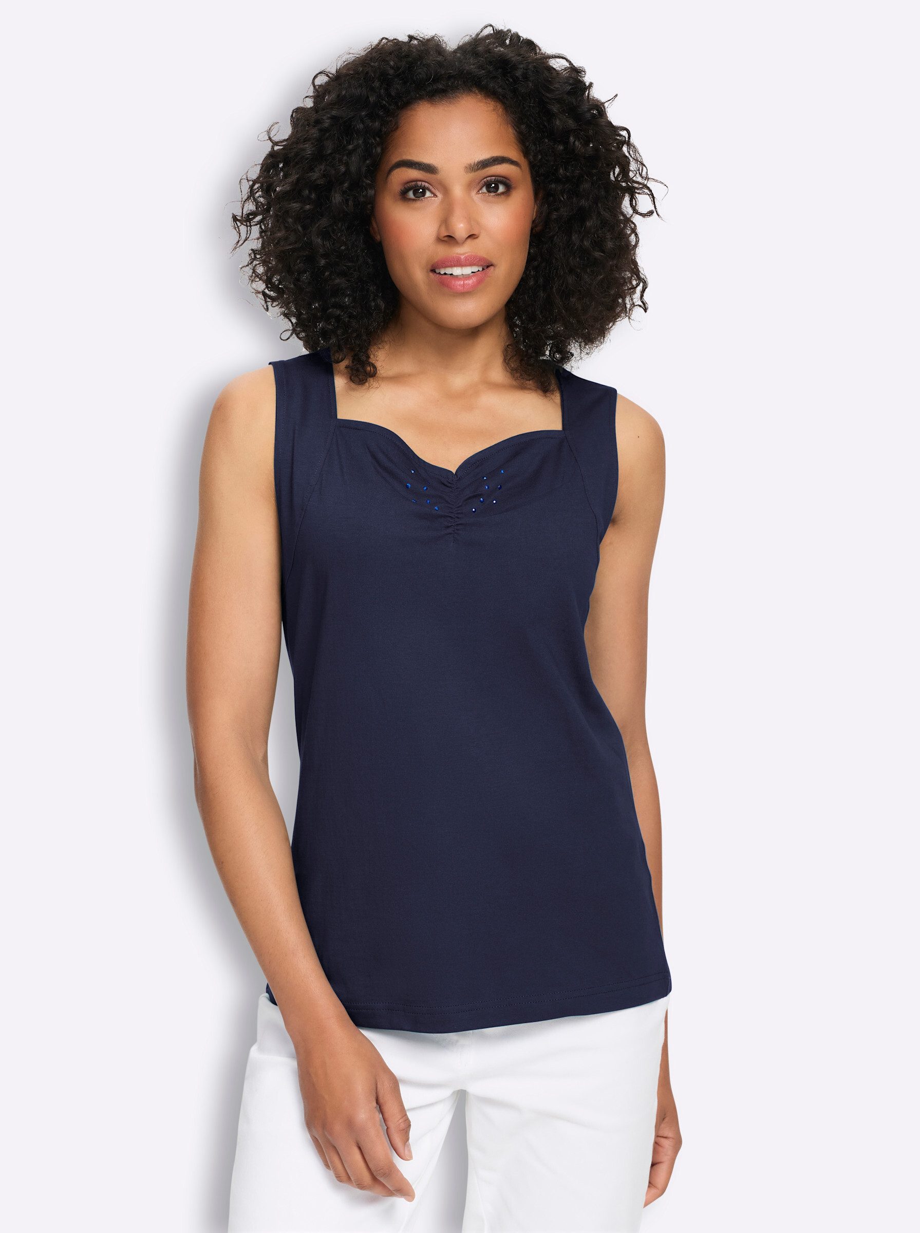 Sieh an! Shirttop Shirttop Ärmellos