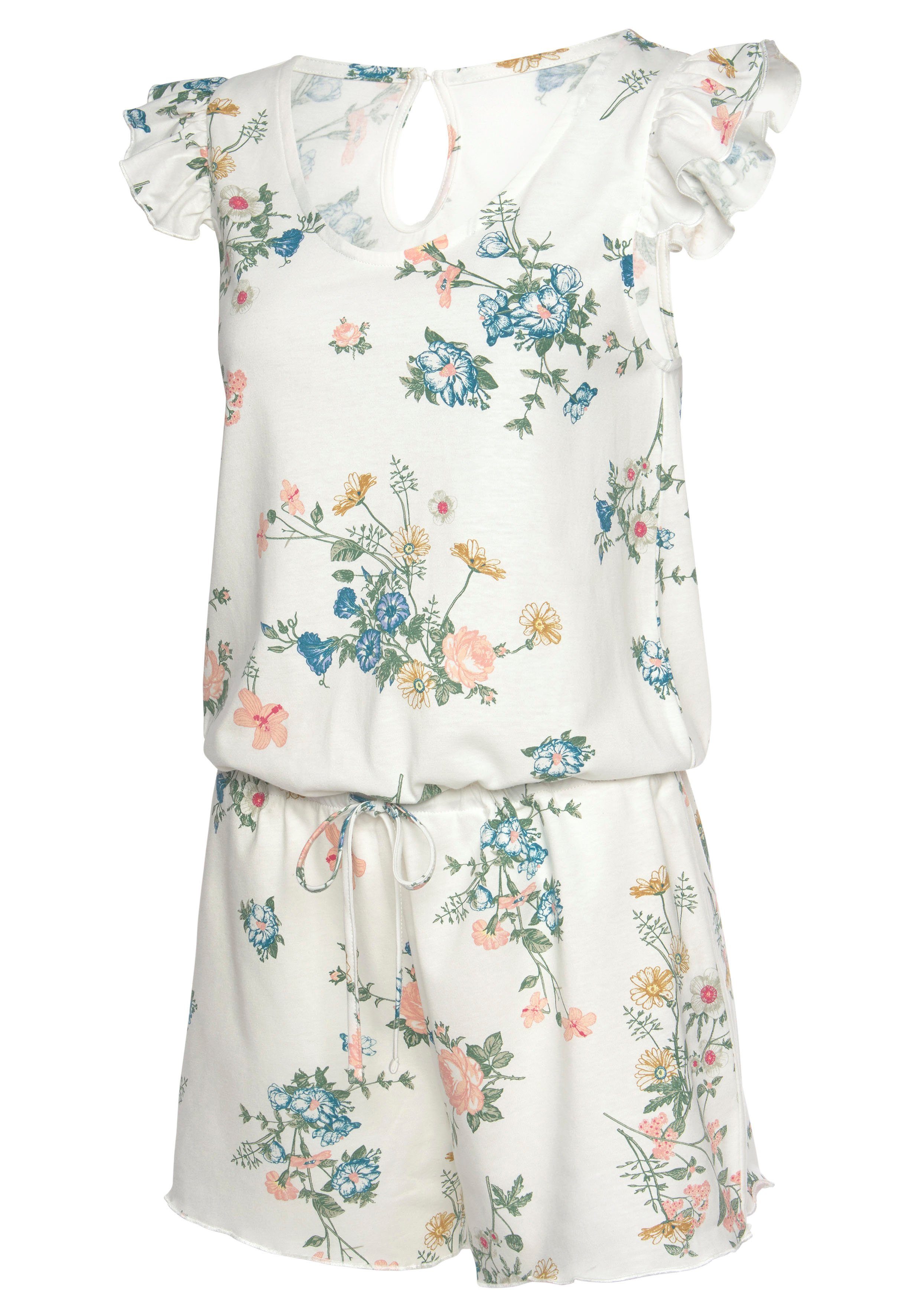 Vivance Dreams by Lascana Playsuit mit Rüschen an der Schulter – Bild 4 von 5