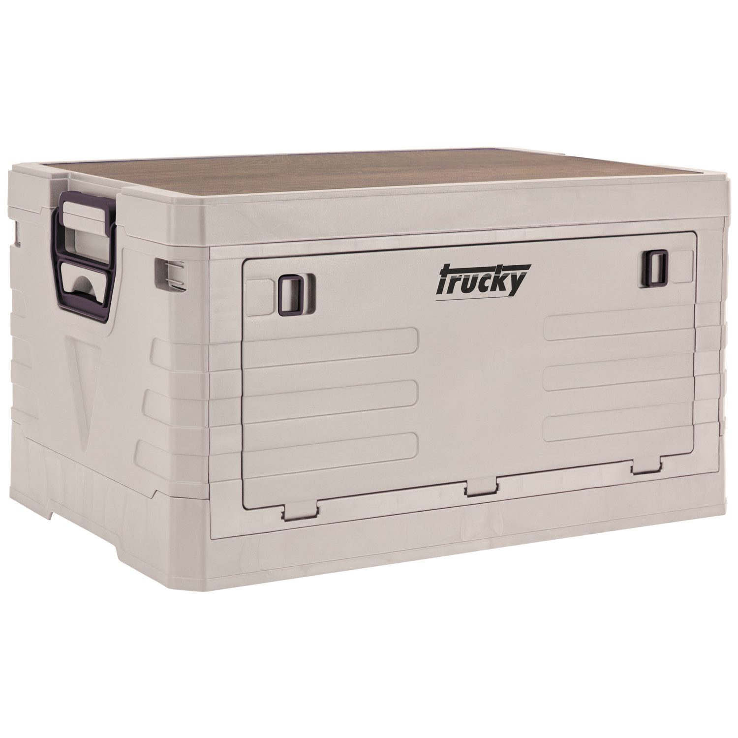 Trucky Faltbox Storage Box 45 L Camping Klappbox Klappkiste 53 x 36 x 29cm Beige