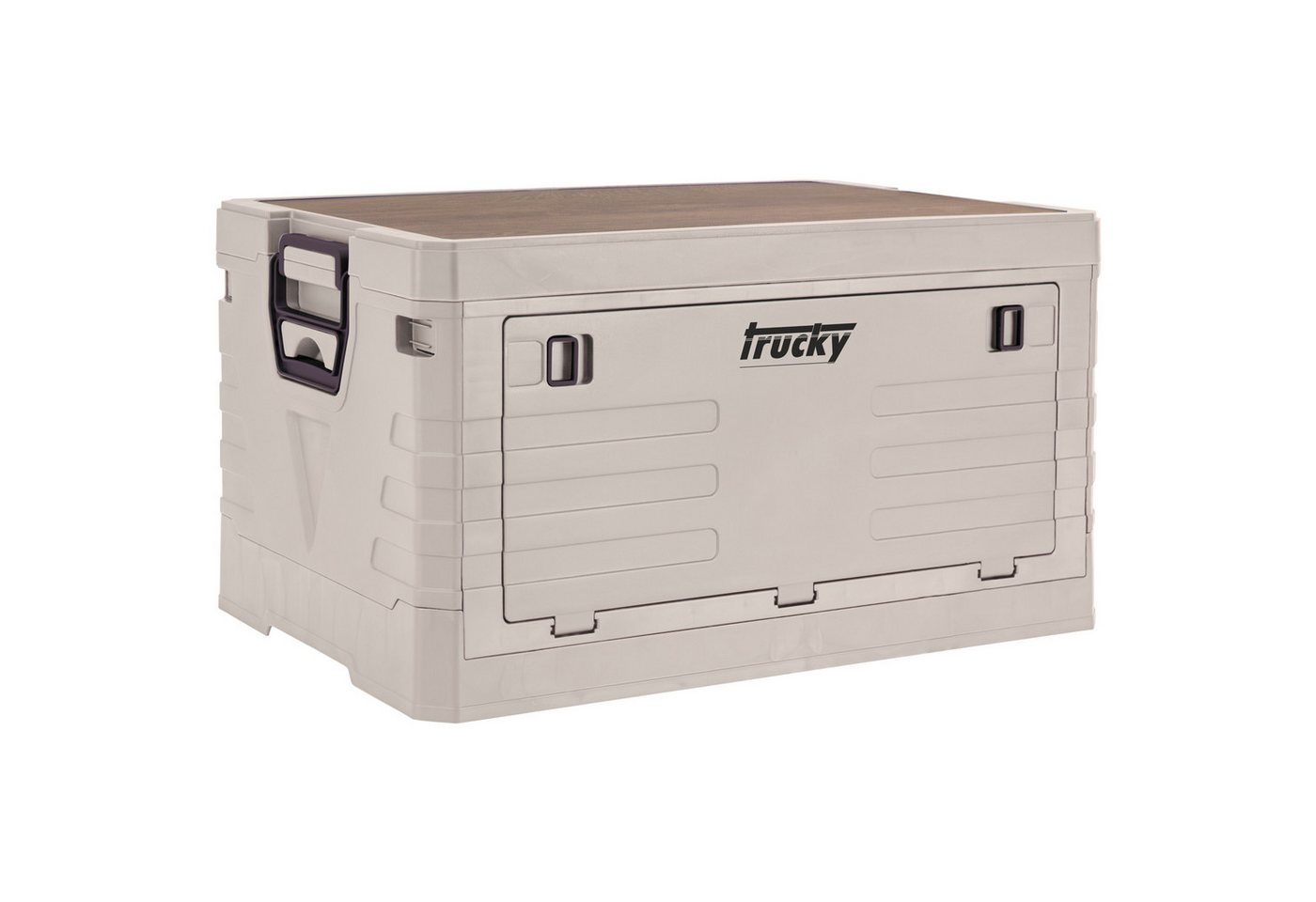 Trucky Faltbox Storage Box 45 L Camping Klappbox Klappkiste 53 x 36 x 29cm Beige