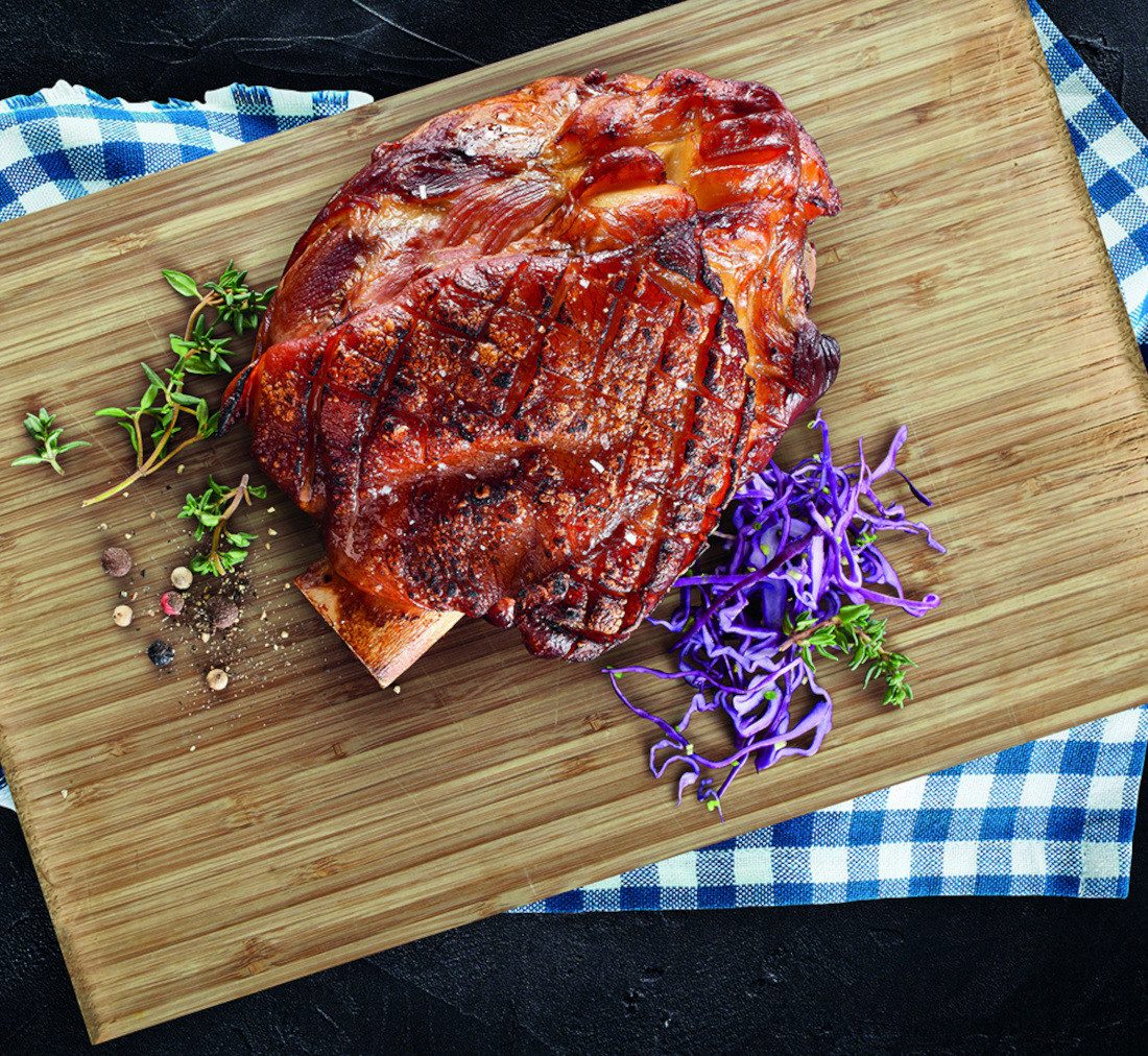 TULIP Wurstkonserve Grill-Haxe mit Schwarte 600g Tafelfertig Kross Gegart Vakuumverpackt, 600 g, Fleischkonserve – Bild 4 von 4
