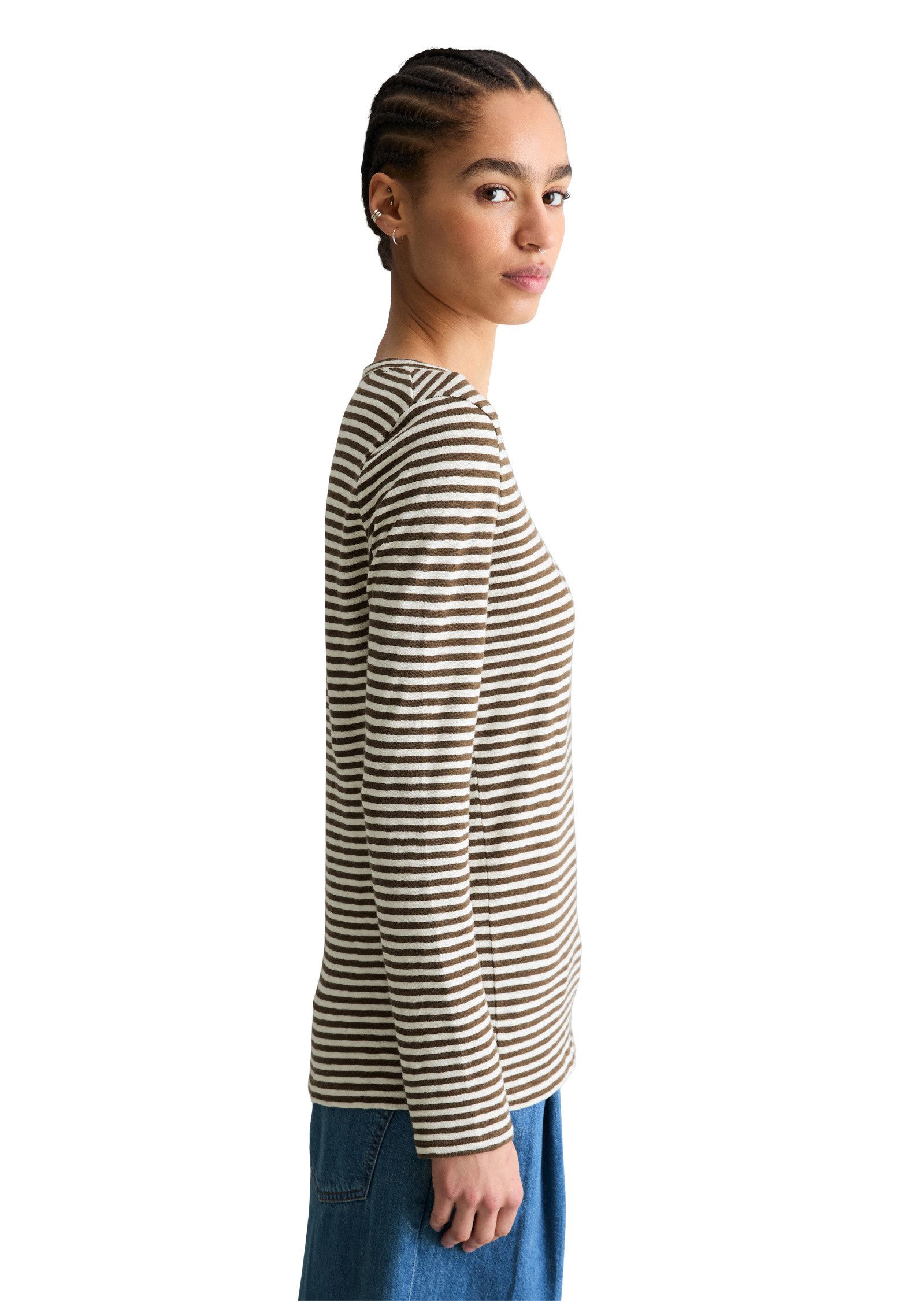 Marc O'Polo DENIM Langarmshirt aus Heavy Slub Jersey günstig online kaufen