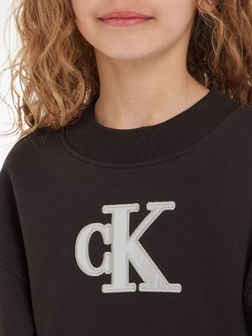 Calvin Klein Jeans Blusenkleid METALLIC MONOGRAM HWK DRESS für Kinder bis 16 Jahre