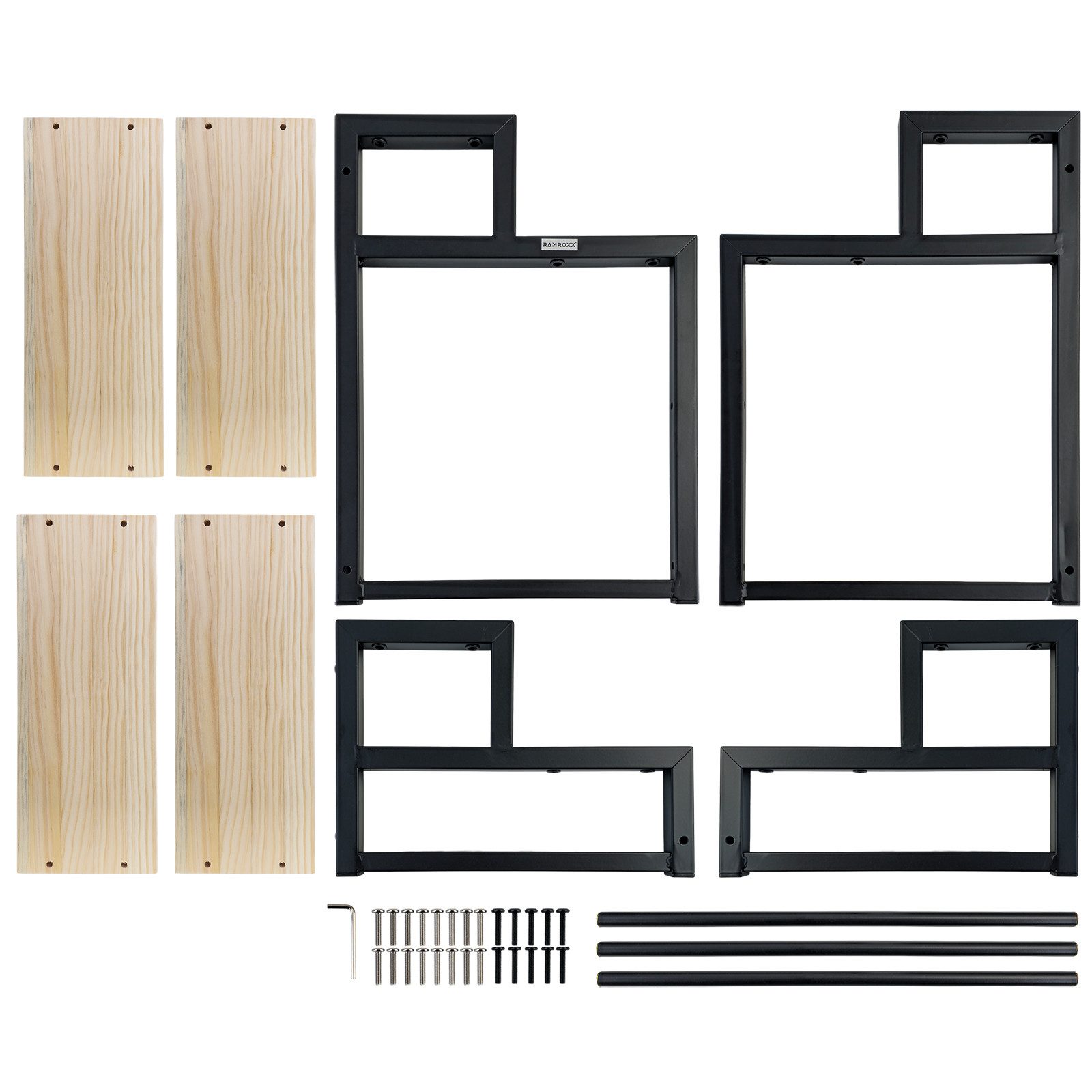 RAMROXX Hunderampe Hundetreppe Hundeleiter 4 Stufen bis 43cm hoch günstig online kaufen