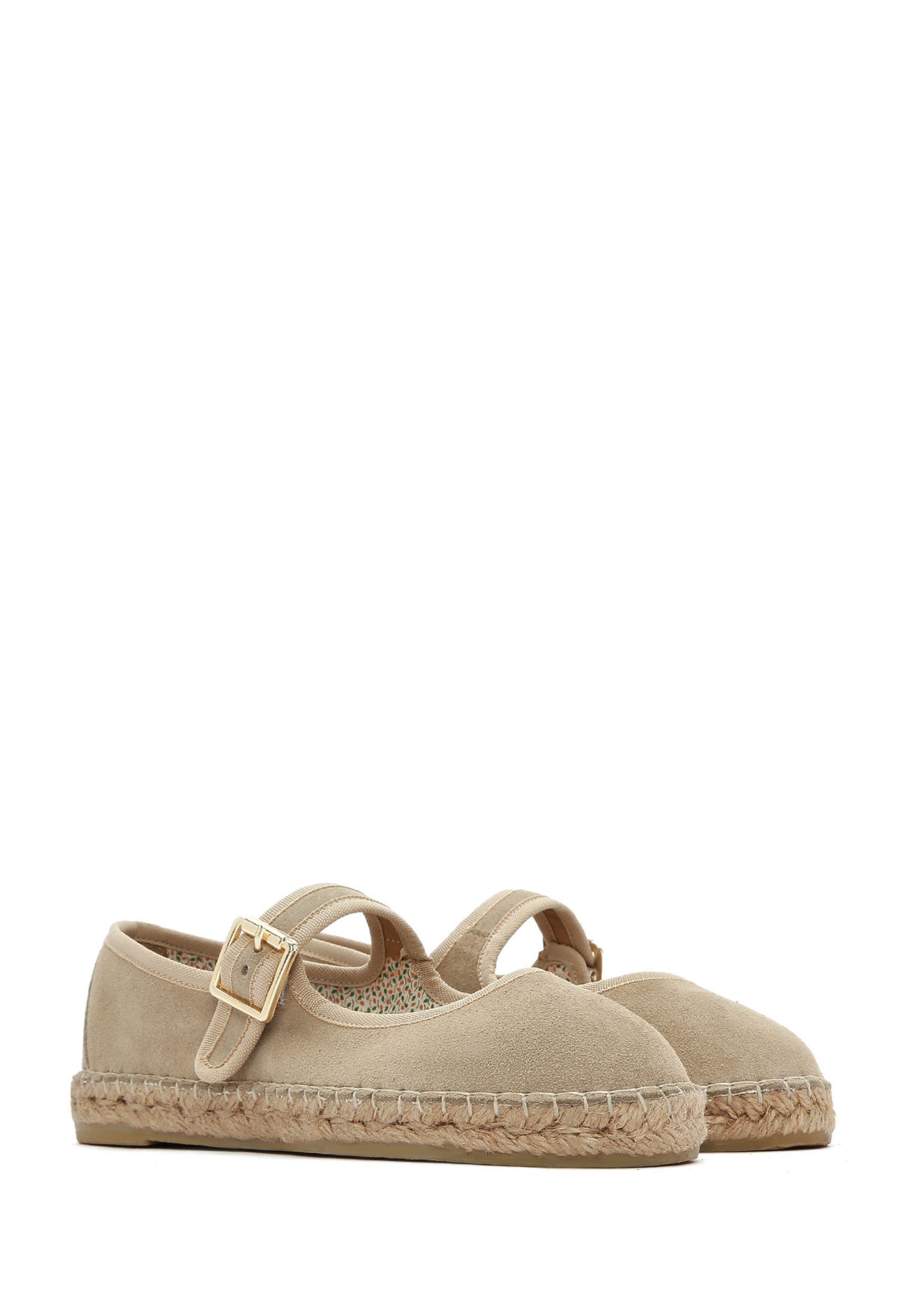 Derimod Espadrilles aus Wildlederimitat Lederfutter, Absatz 2 cm